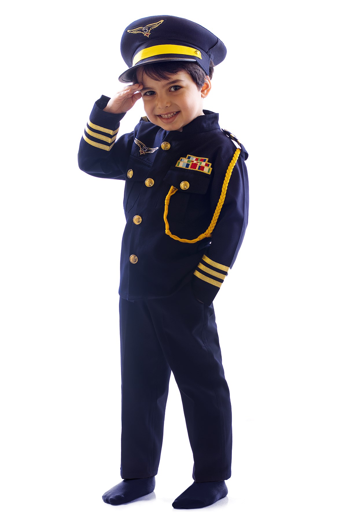 Pilot Kostümü Çocuk Kıyafeti - Çocuk Mesleki Kostümleri - Oulabi Mir