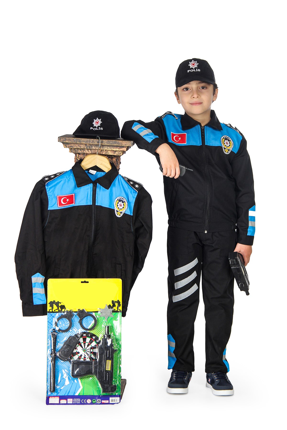 Yunus Polis Çocuk Kostümü Üniforması Mavi