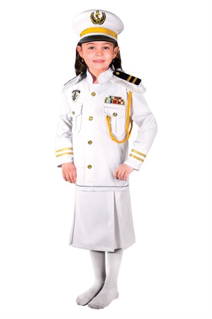 Kaptan Kız Çocuk Kostümü | Kaptan Kostümü Modelleri ve Fiyatları - Oulabi  Mir