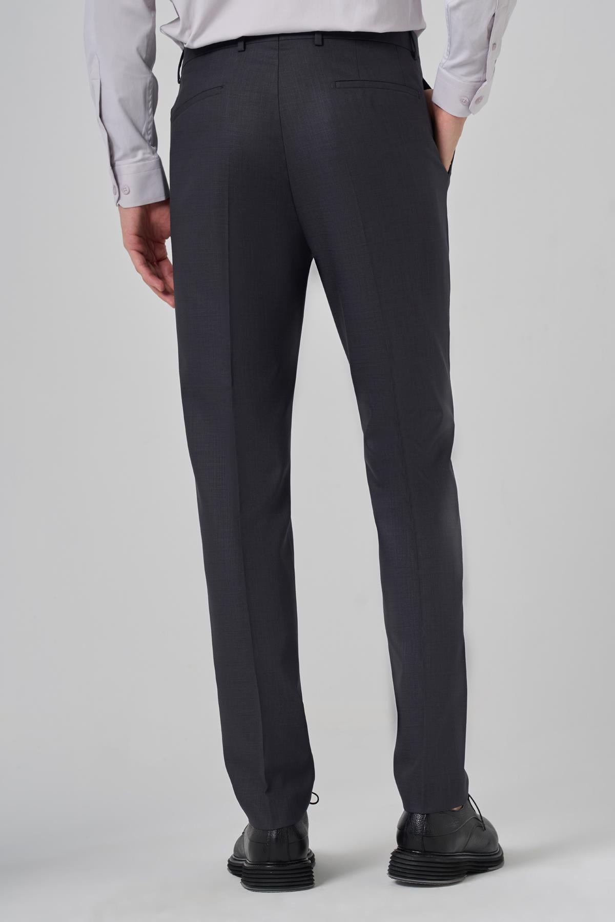 Morven Erkek Antrasit Klasik Slim Fit Dar Kesim Pantolon