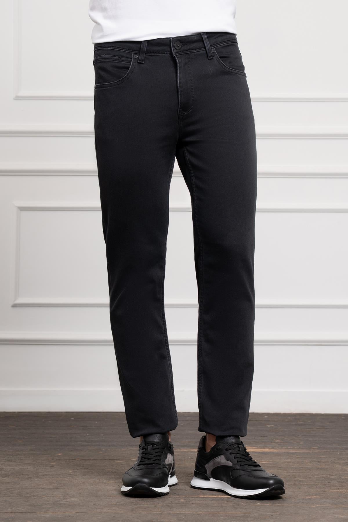 Morven Erkek Antrasit Mevsimlik Pamuk 5 Cep Dynamic Fit Jean Pantolon