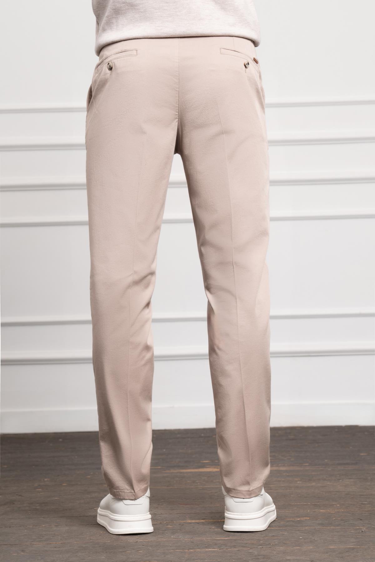 Morven Erkek Bej Dynamic Fit Chino Pantolon