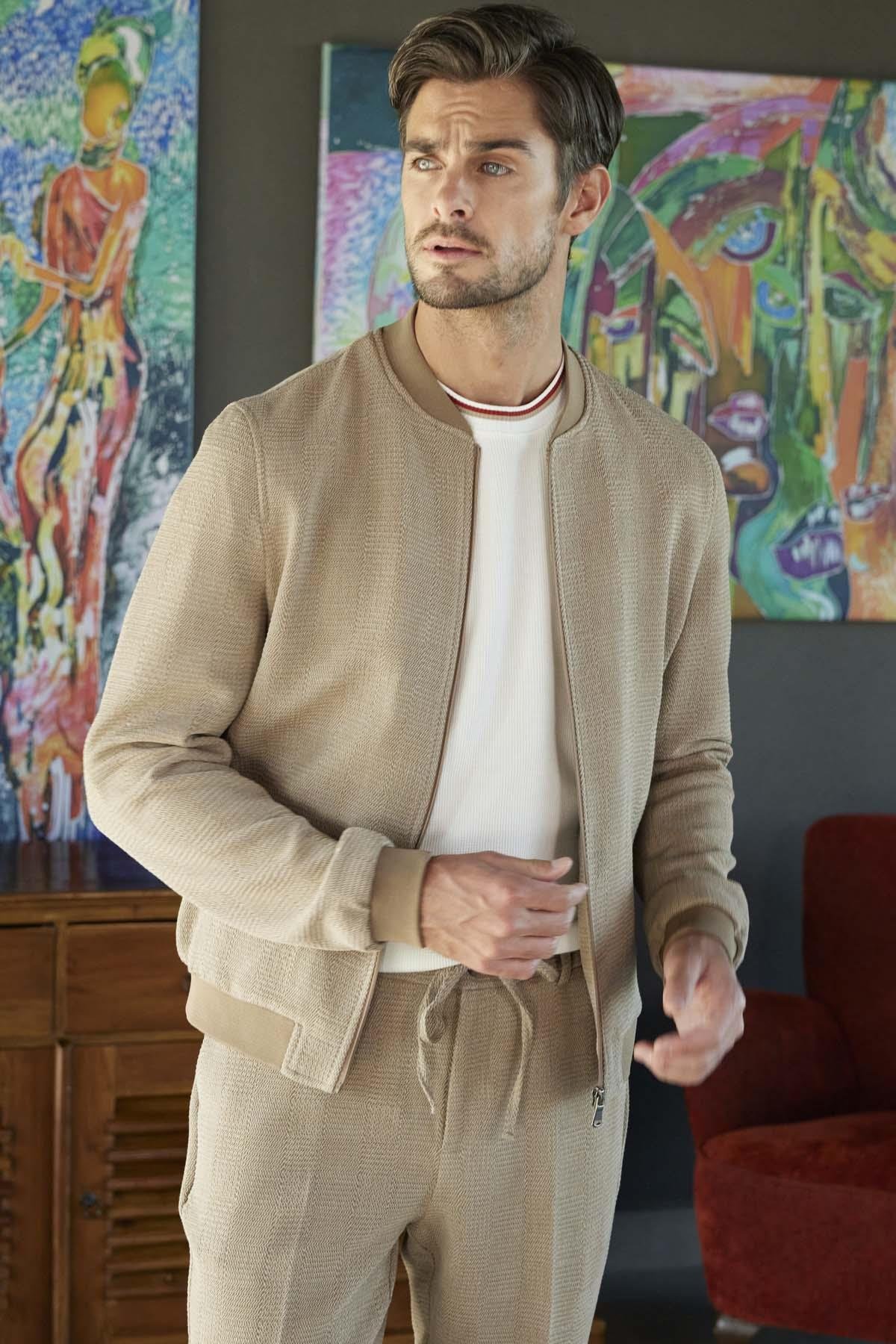 Morven Erkek Bej Mevsimlik Worker Dynamic Fit Gömlek Ceket