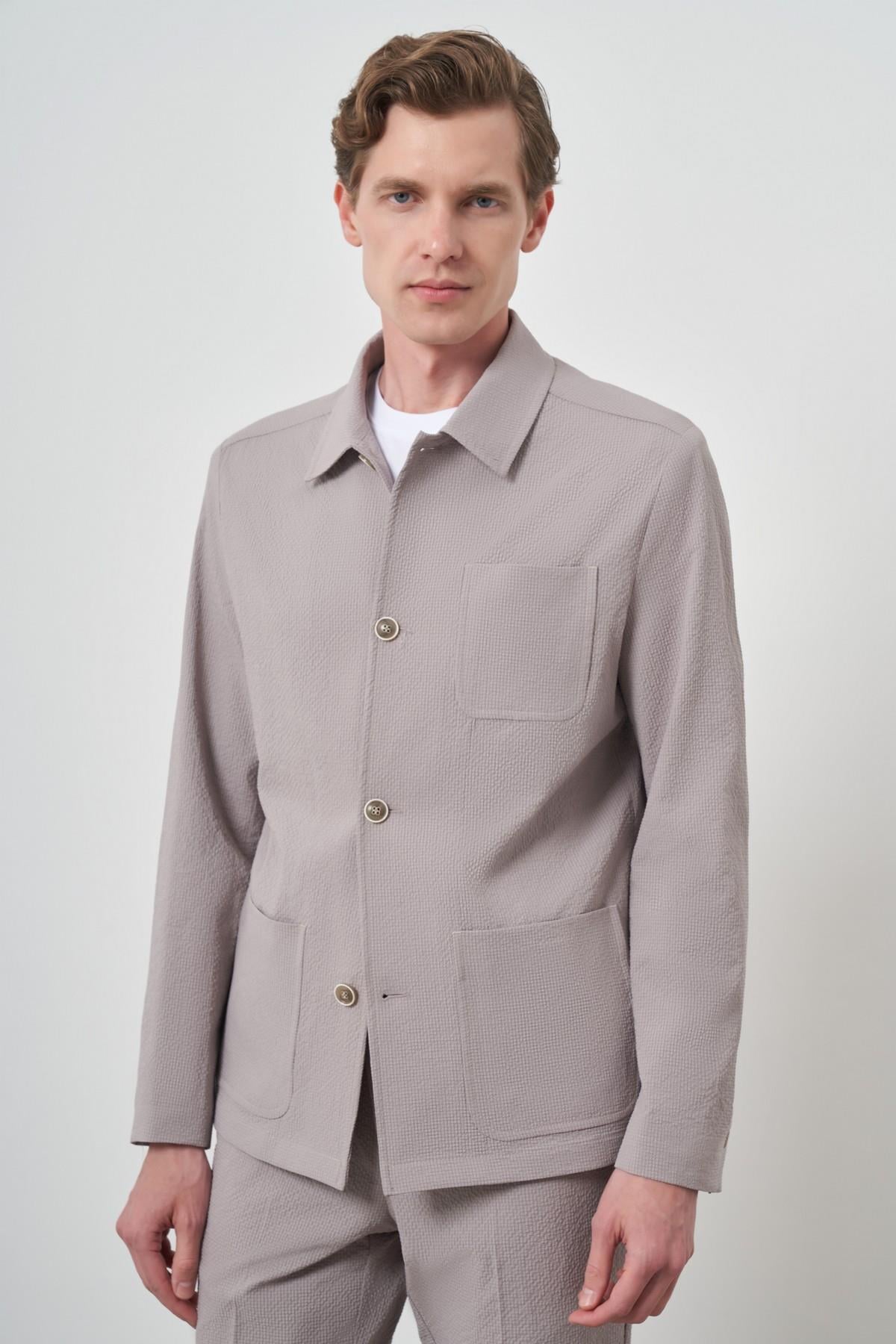 Morven Erkek Bej Mevsimlik Worker Gömlek