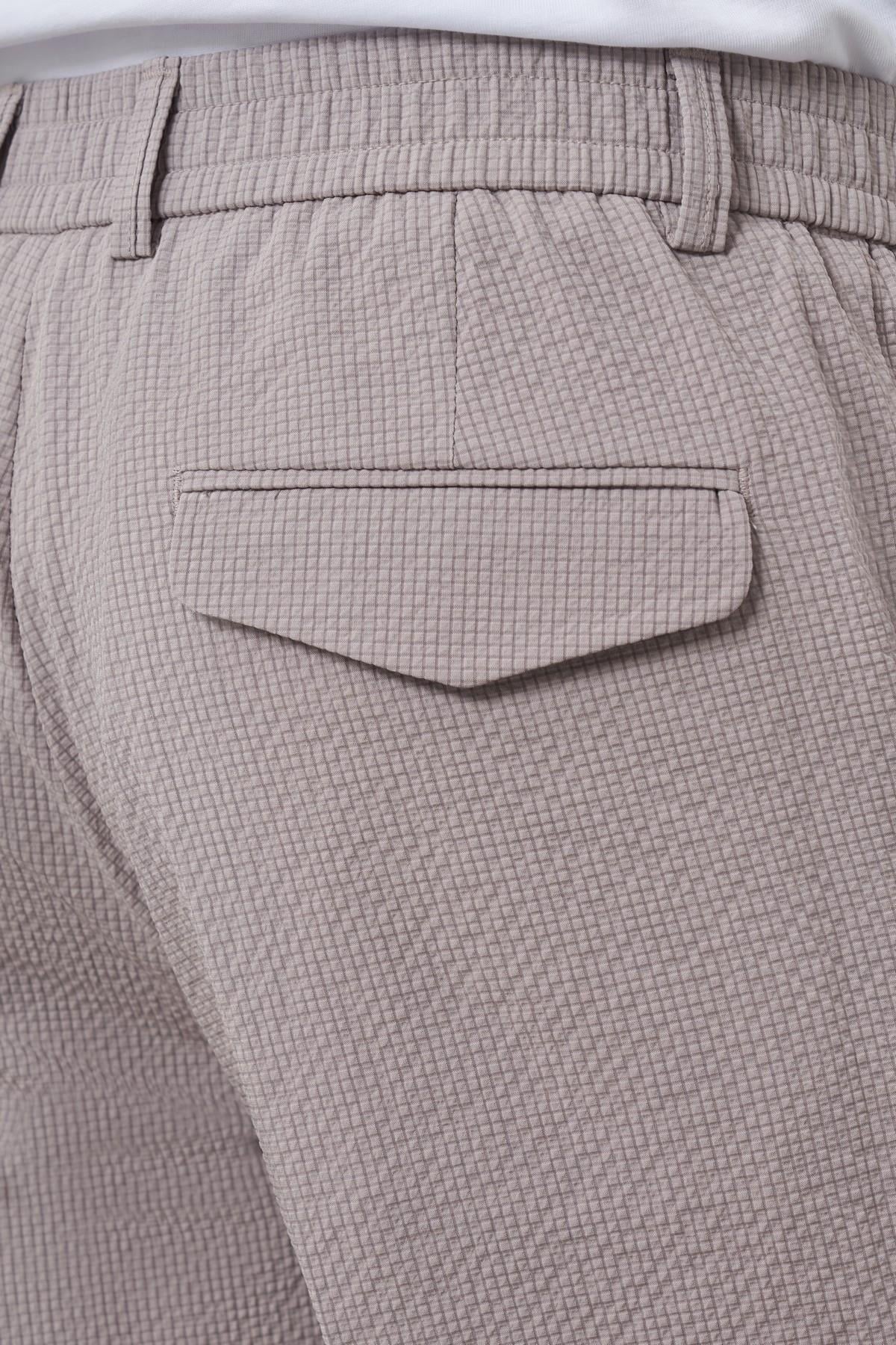 Morven Erkek Bej Polyester Lastikli Trend Slim Fit Pantolon