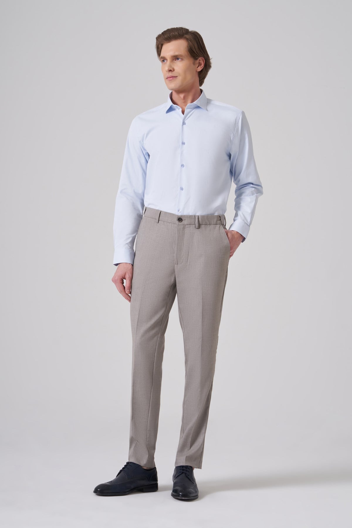 Morven Erkek Bej Trend Dynamic Fit Pantolon