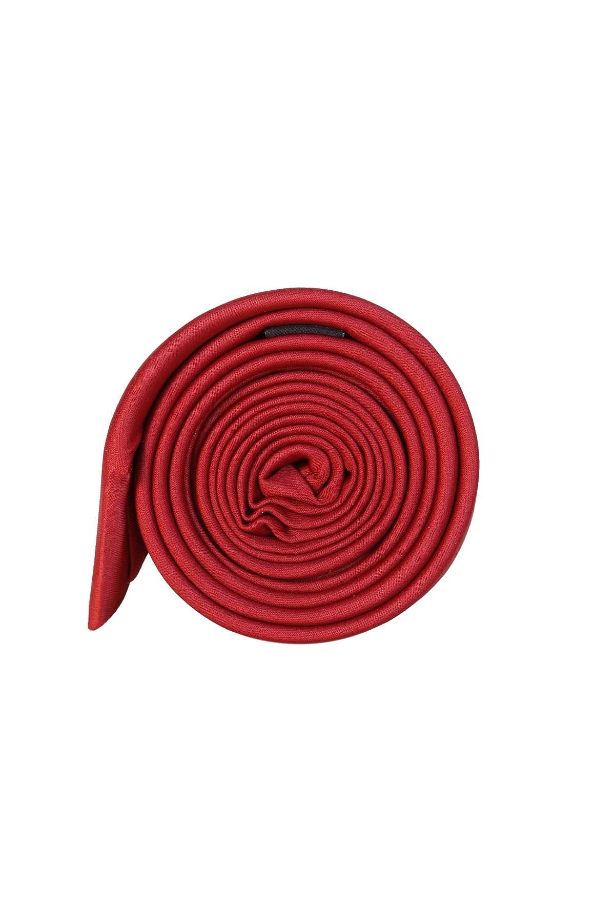 Morven Erkek Bordo Basic  Kravat