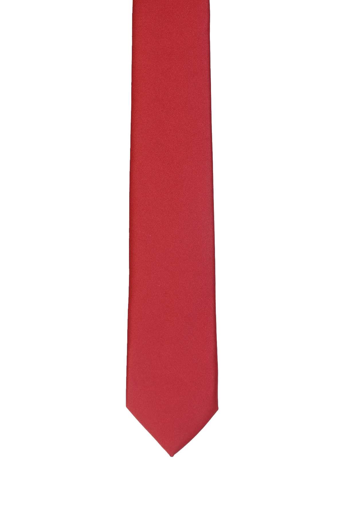 Morven Erkek Bordo Basic  Kravat
