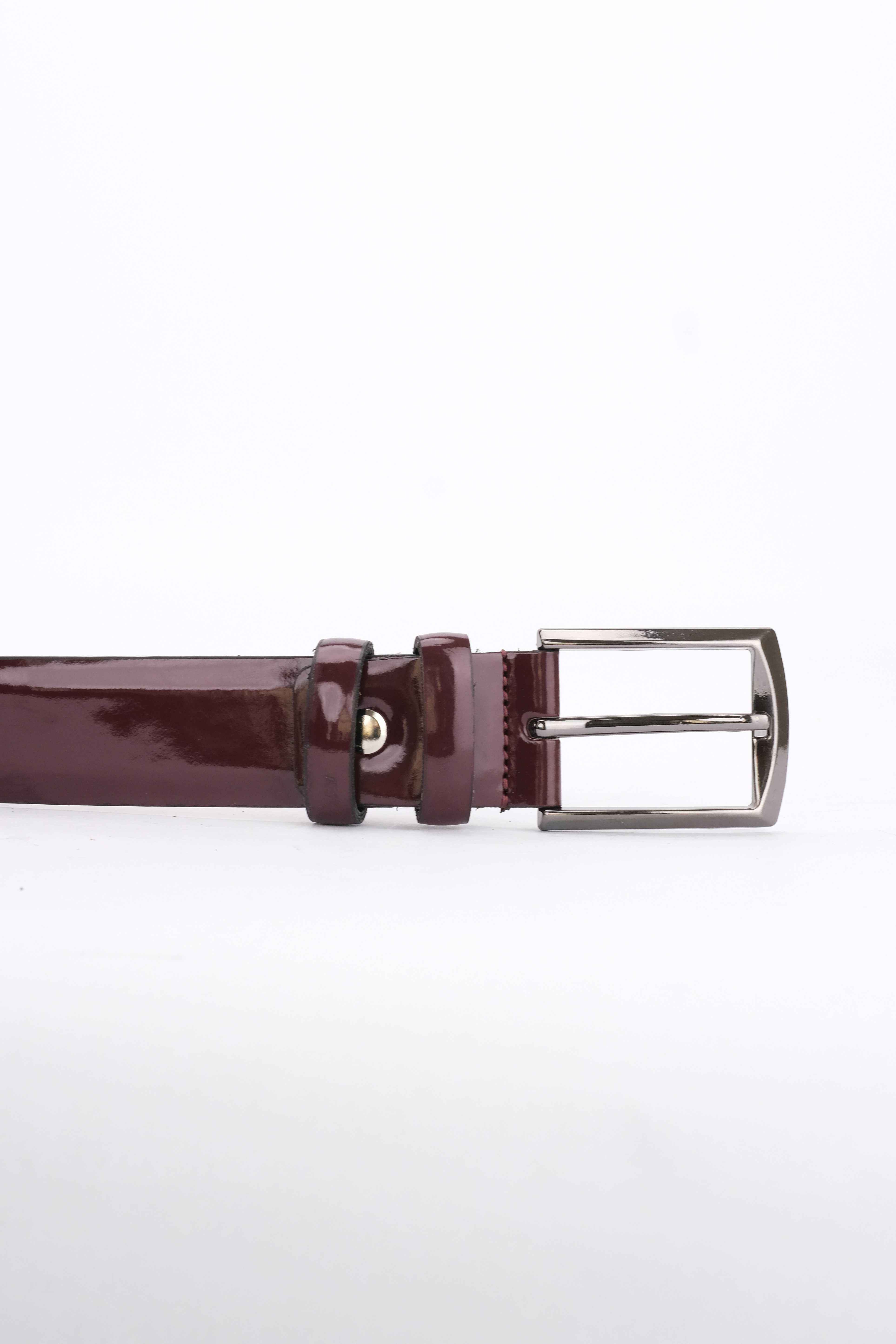 Morven Erkek Bordo Classic Rugan Deri Kemer