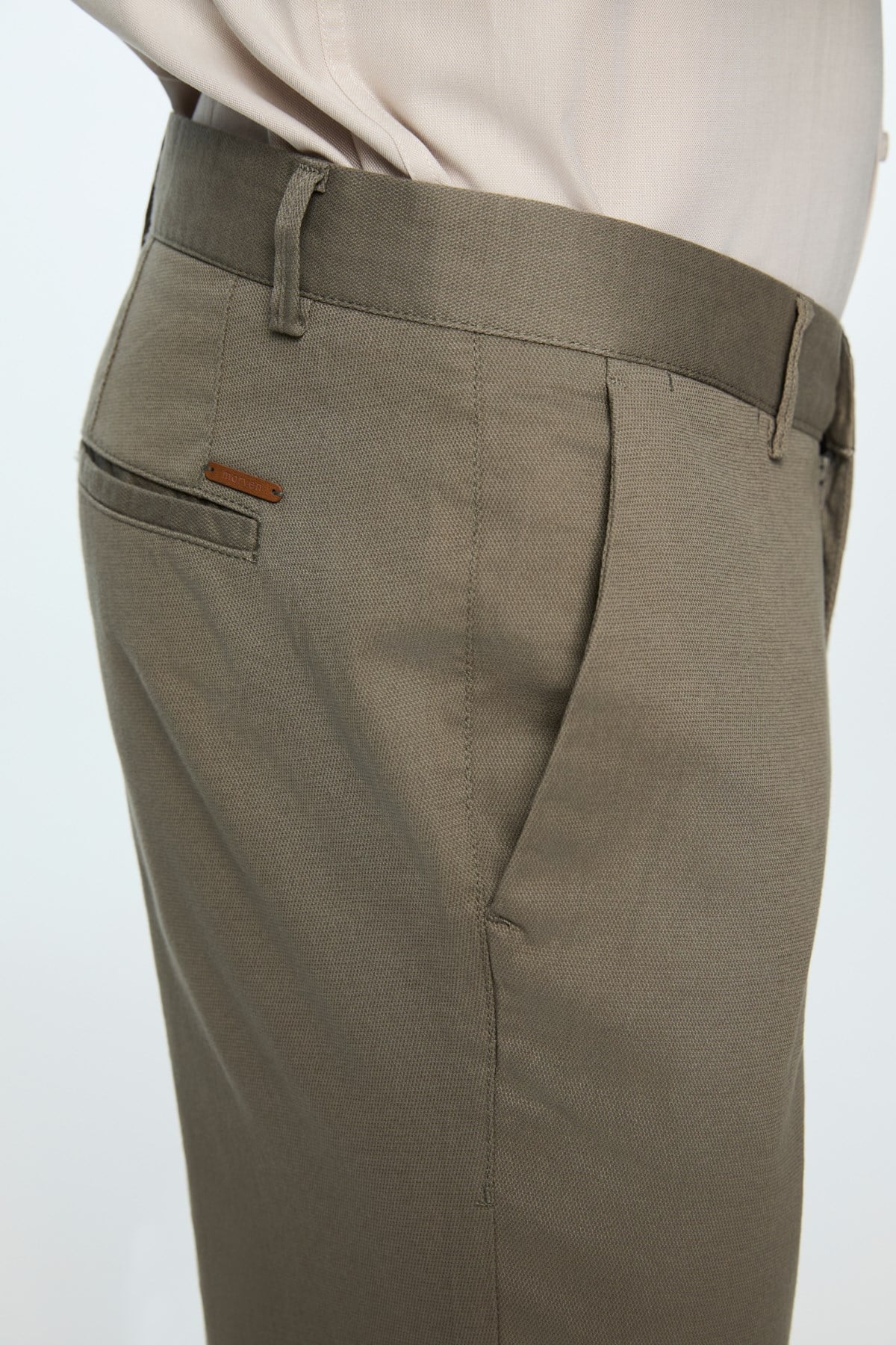 Morven Erkek Çağla Yeşili Pamuk Trend Düz Slim Fit Chino Pantolon