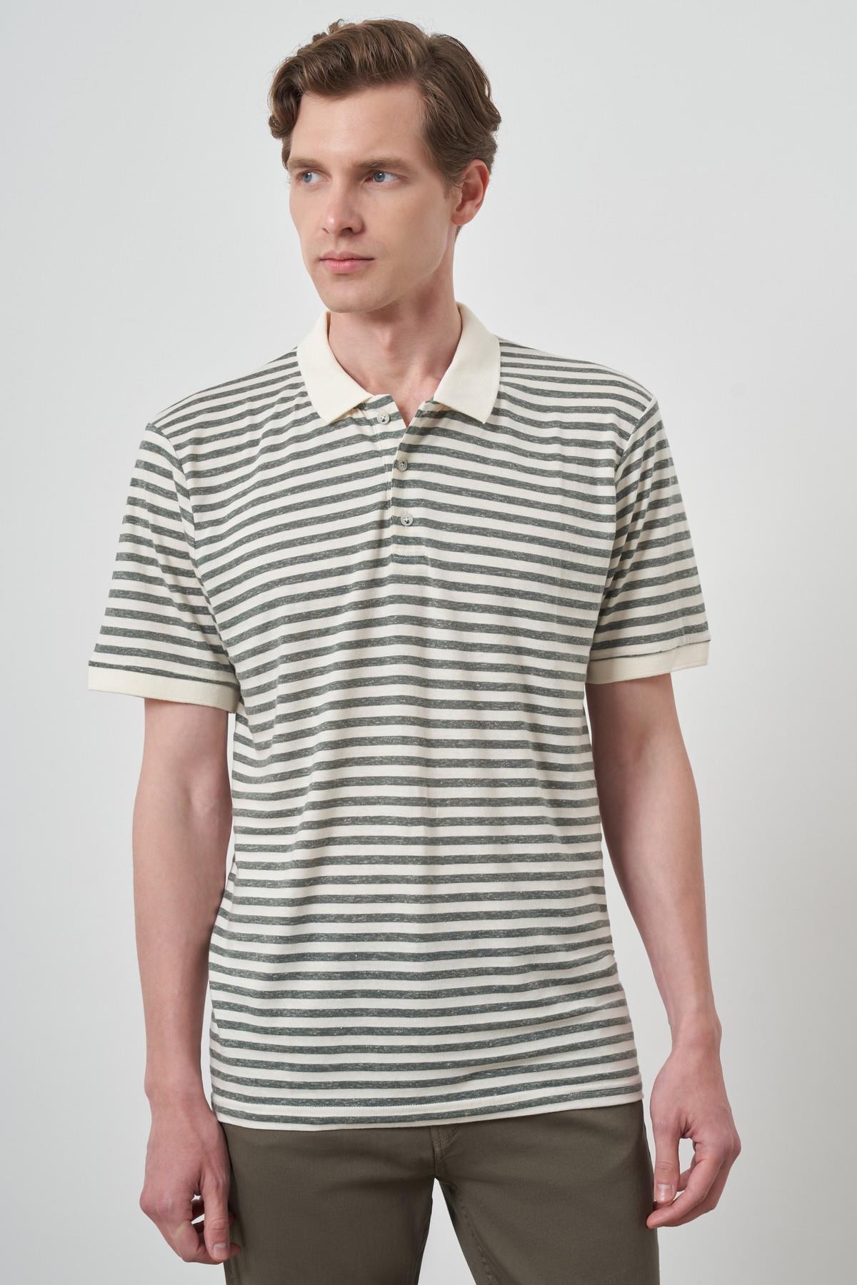 Morven Erkek Çağla Yeşili Trend  Polo Yaka T-Shirt