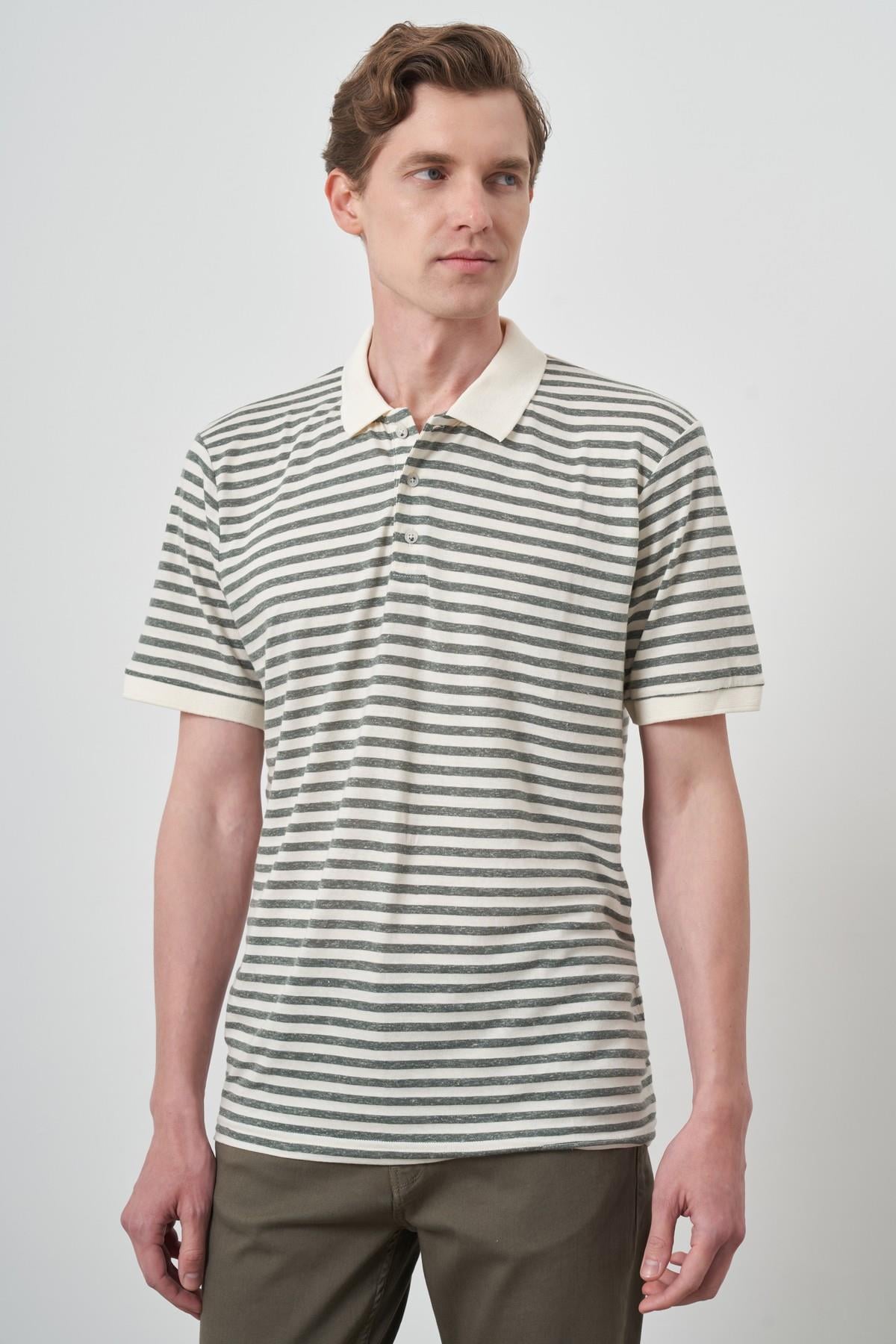 Morven Erkek Çağla Yeşili Trend  Polo Yaka T-Shirt