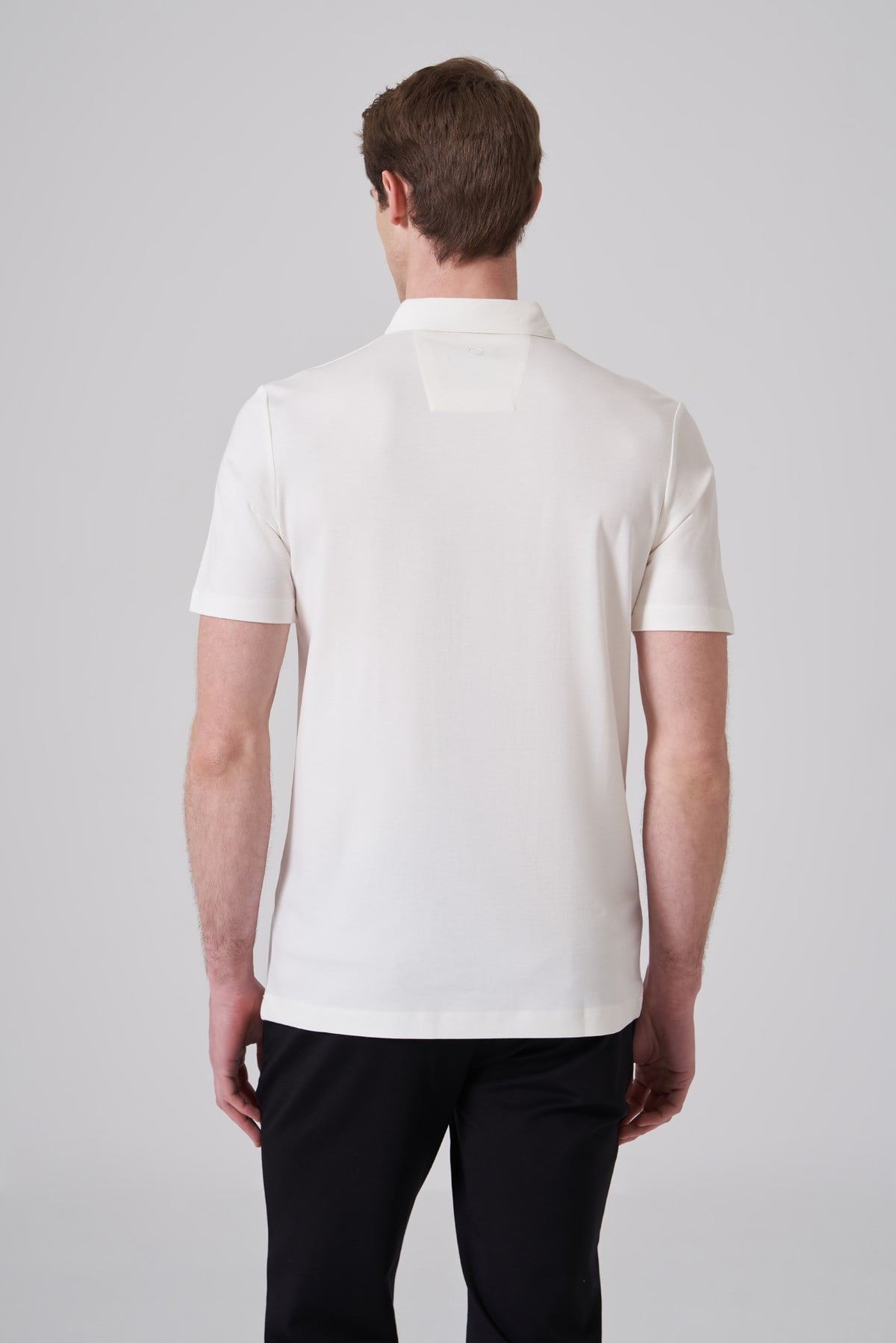 Morven Erkek Ekru Trend Polo Yaka Rayon Dinamik Fit Tshirt