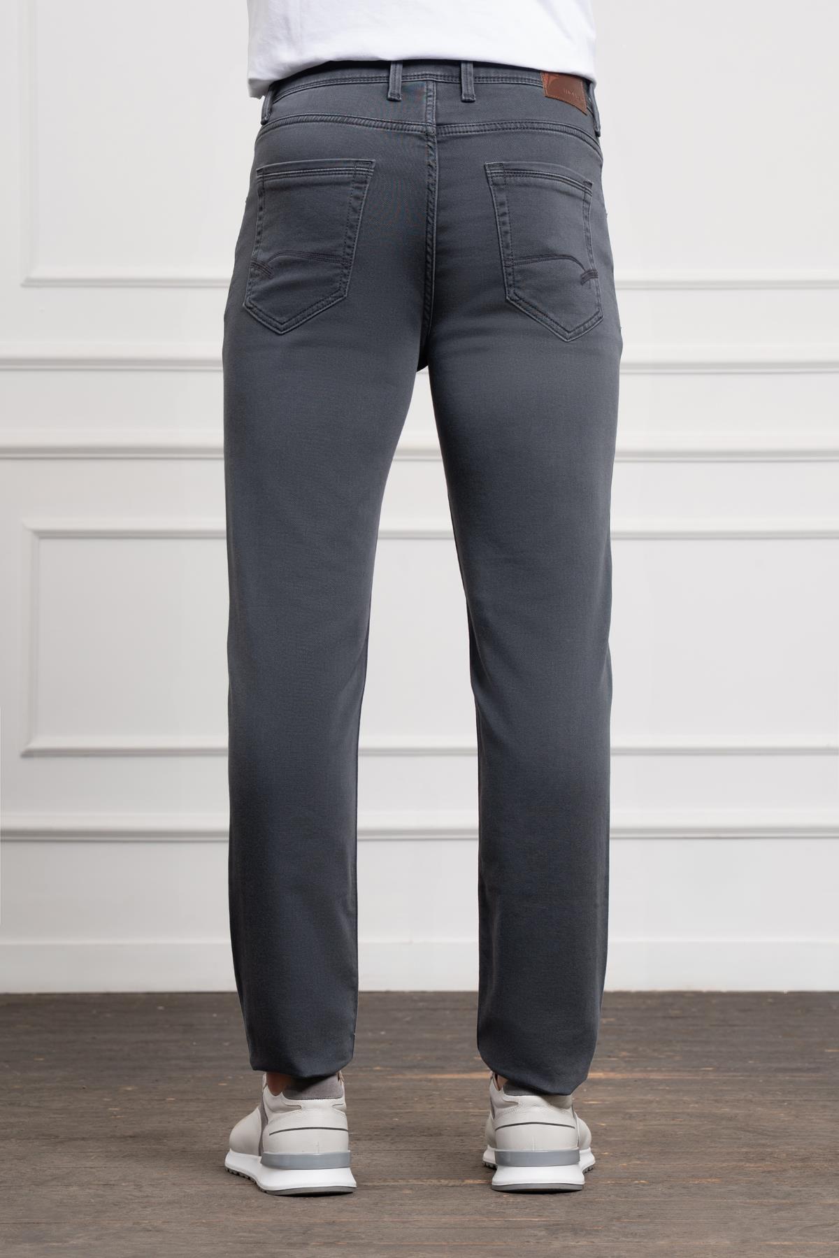 Morven Erkek Füme Mevsimlik Pamuk 5 Cep Dynamic Fit Jean Pantolon