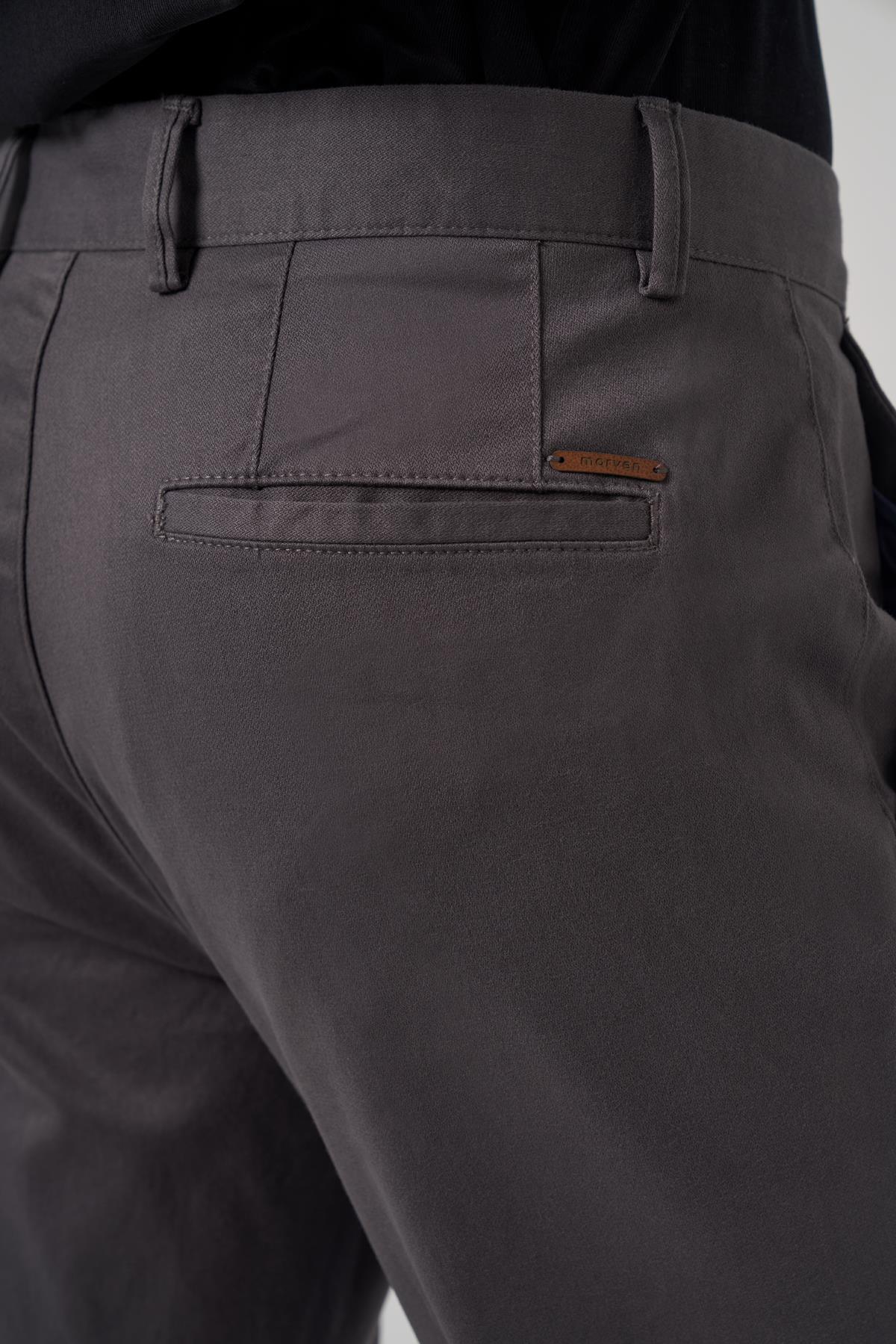 Morven Erkek Füme Pamuk Trend Slim Fit Chino Pantolon