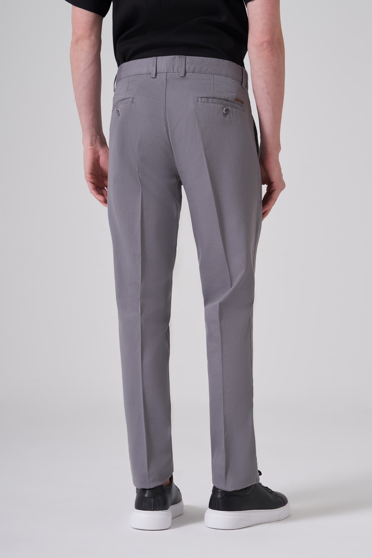 Morven Erkek Gri Pamuk Trend Dynamic Fit Chino Pantolon