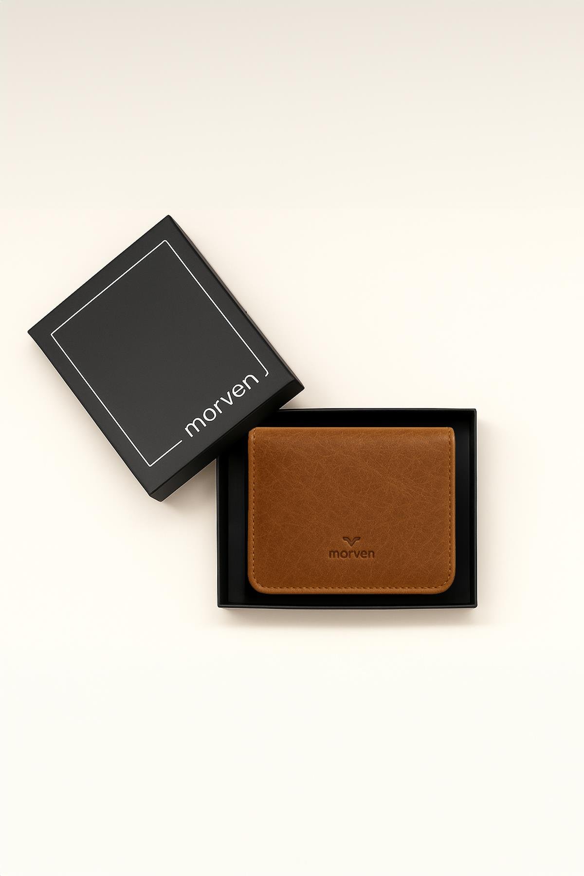 Morven Erkek KAHVE %100 Deri Cüzdan Kartlık