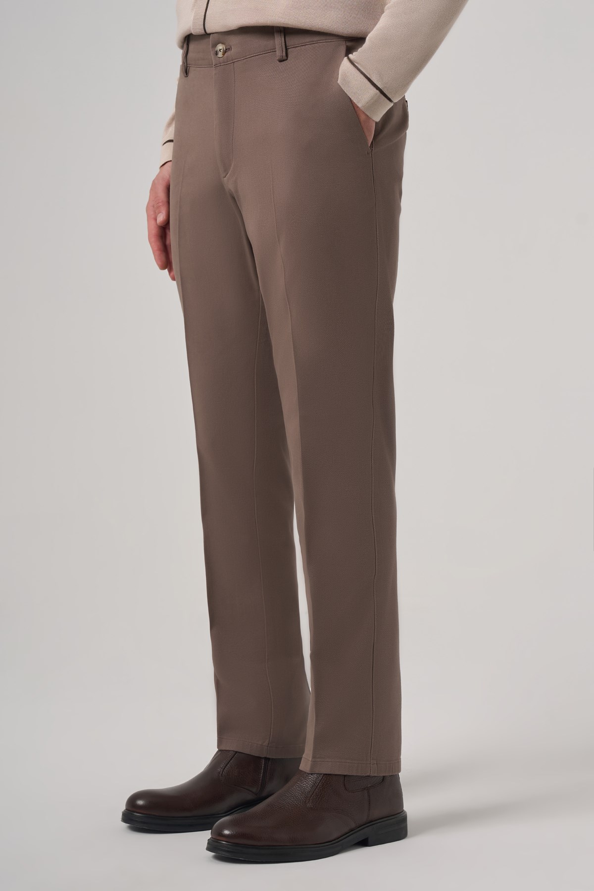 Morven Erkek KAHVE Pamuk Trend Dynamic Fit Chino Pantolon