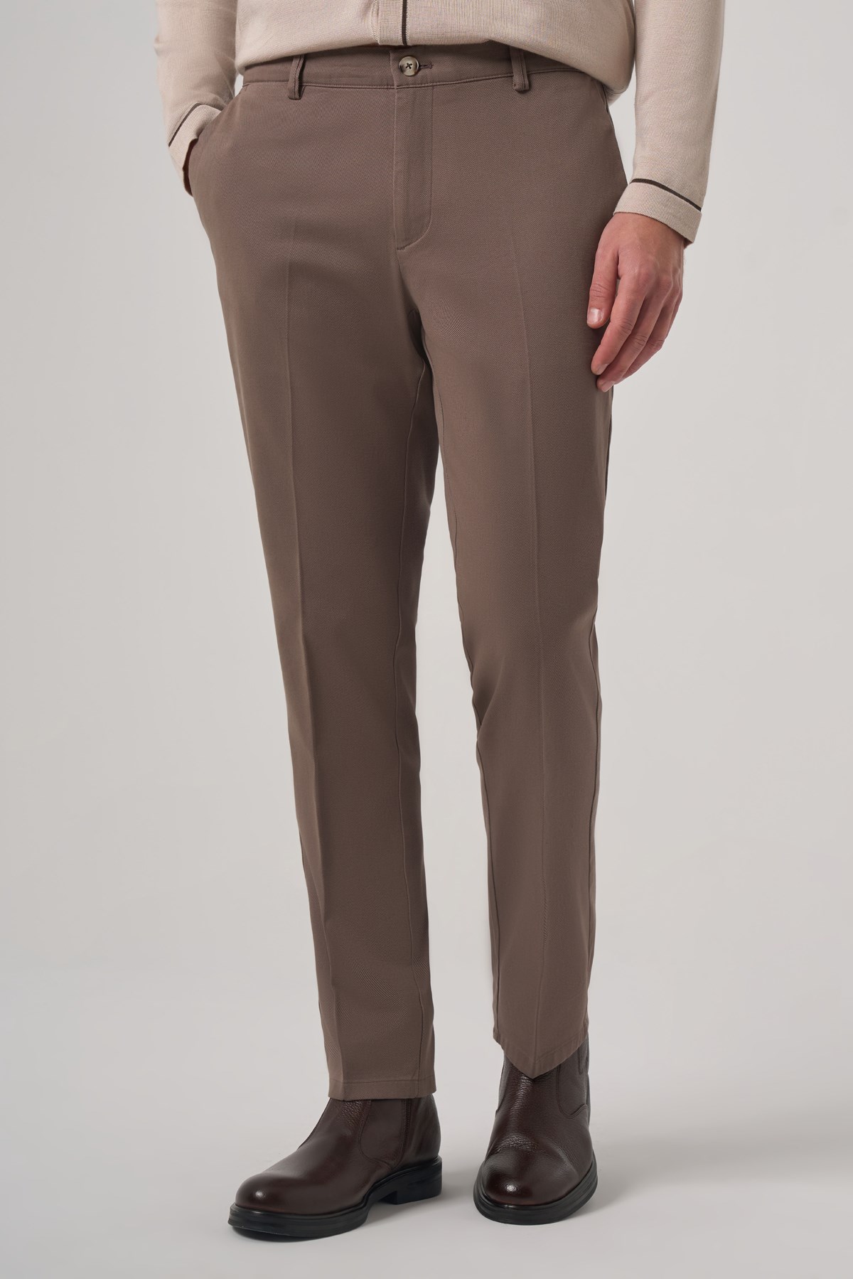 Morven Erkek KAHVE Pamuk Trend Dynamic Fit Chino Pantolon