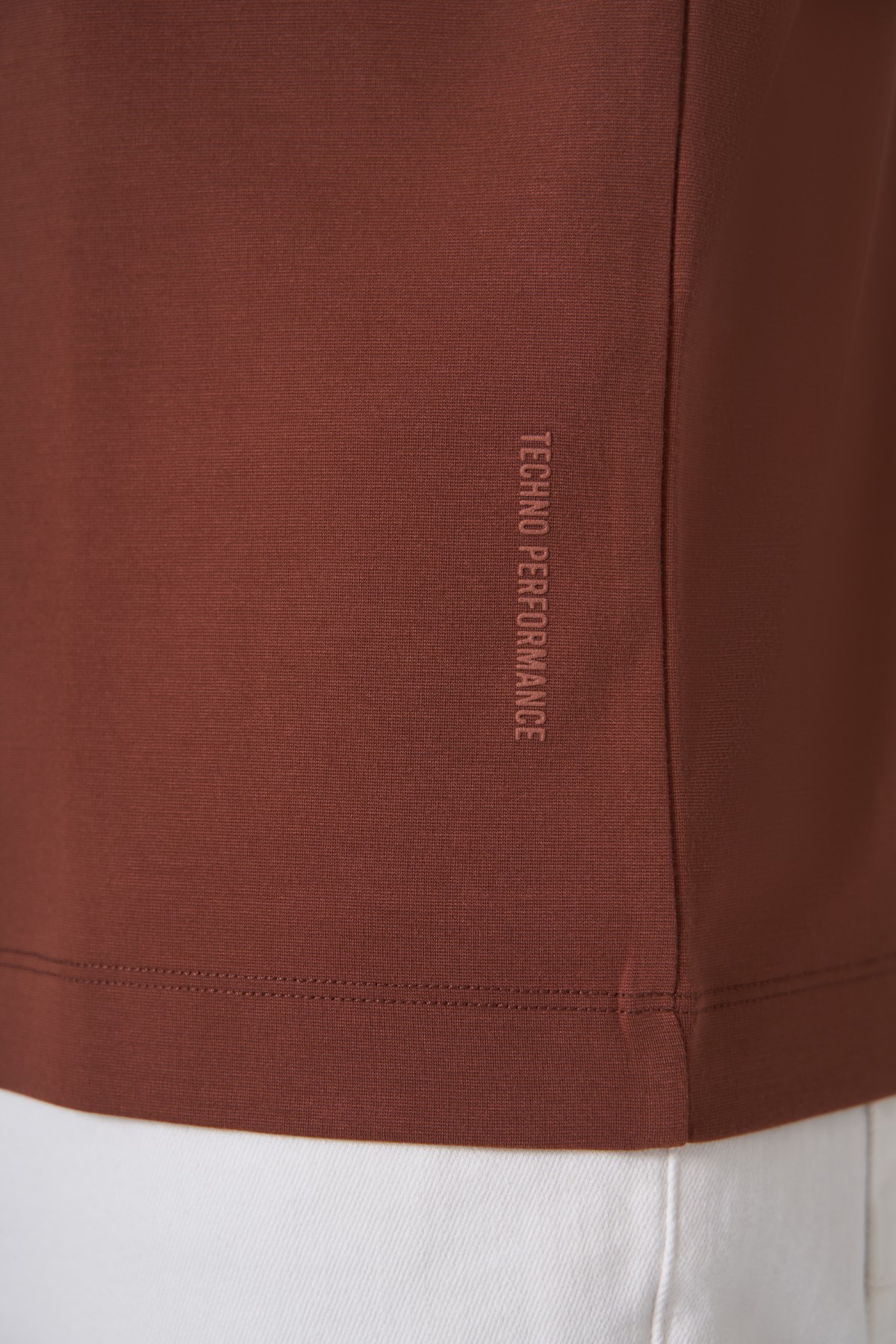 Morven Erkek Kiremit Trend  Bisiklet Yaka Rayon Dinamik Fit Tshirt