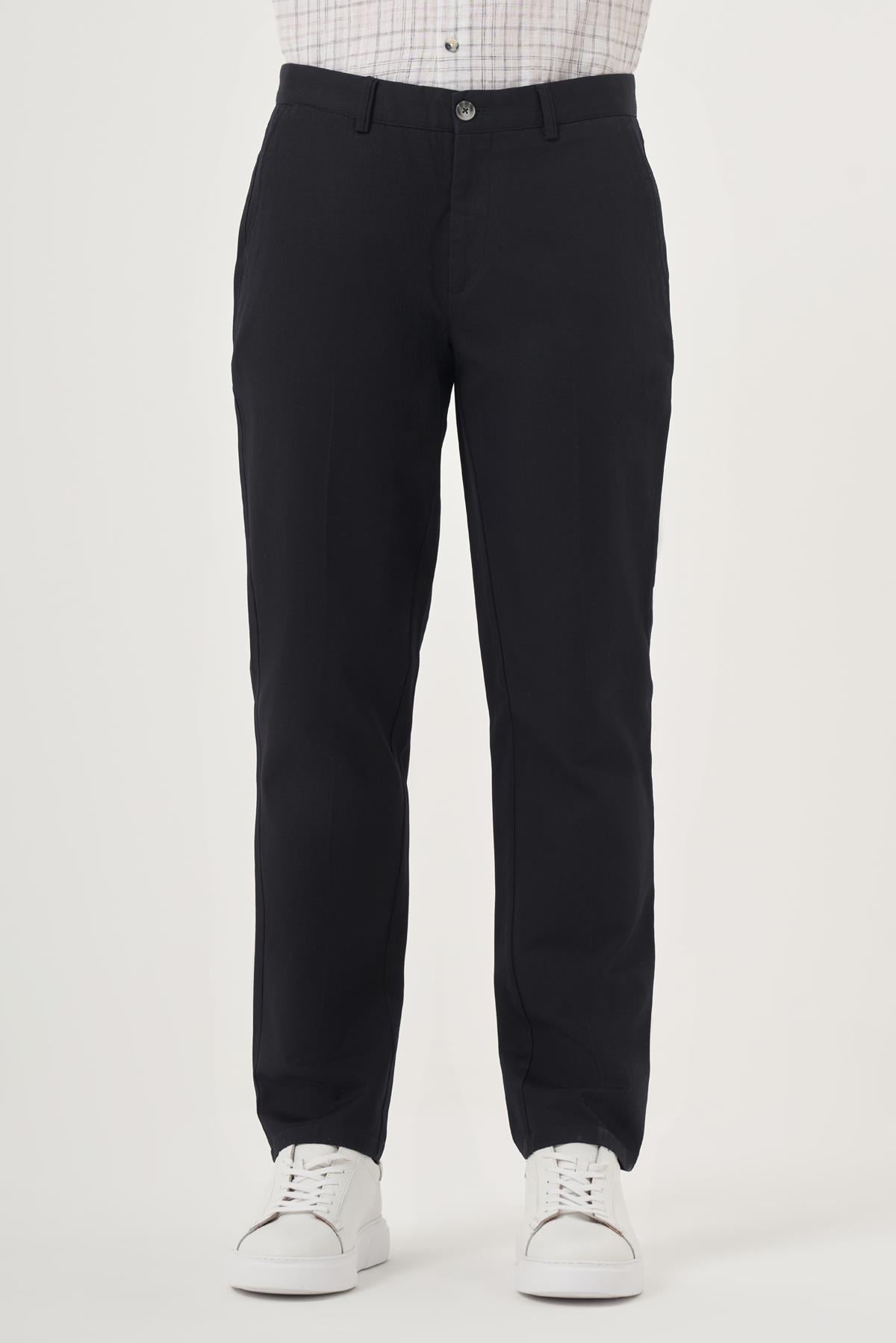 Morven Erkek Lacivert Chino Dynamic Fit Kışlık Pantolon