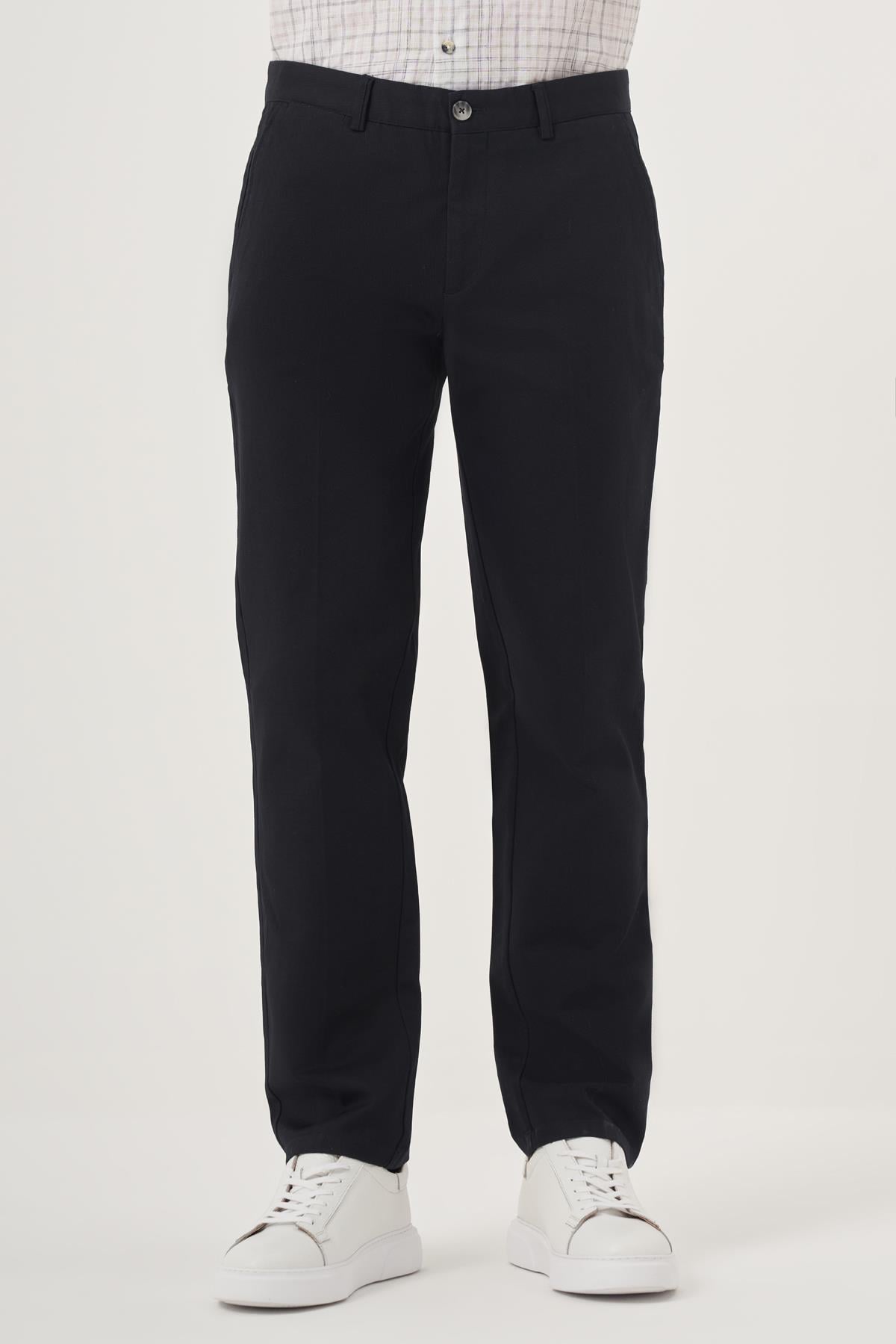 Morven Erkek Lacivert Chino Dynamic Fit Kışlık Pantolon