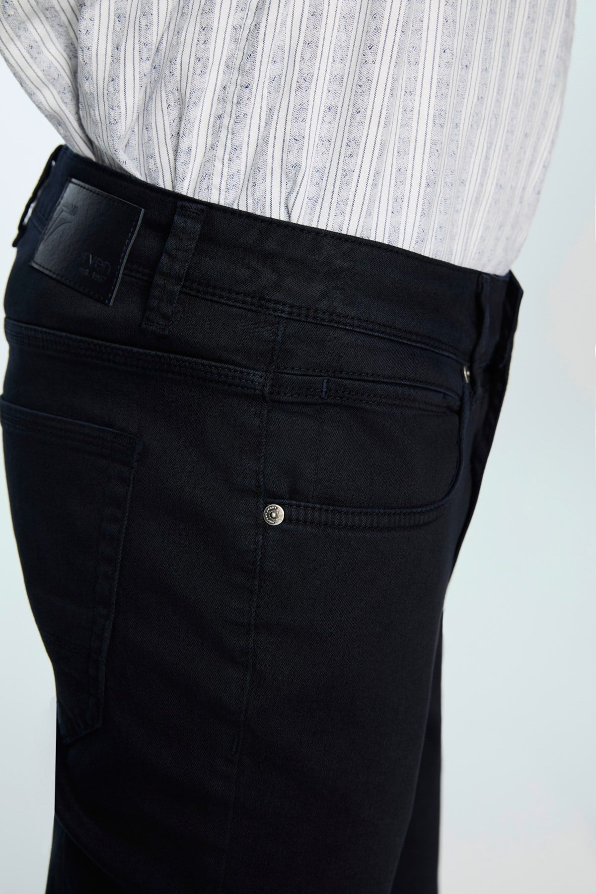 Morven Erkek Lacivert Denim 5 Cep Slim Fit Jean Kot Pantolon