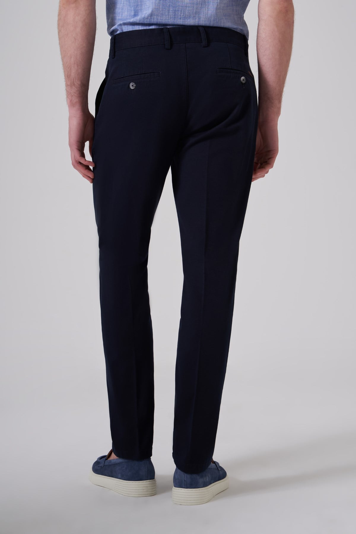 Morven Erkek Lacivert Pamuk Trend Dynamic Fit Chino Pantolon