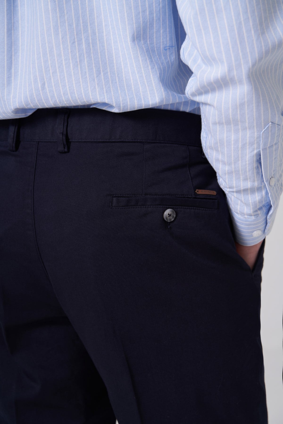 Morven Erkek Lacivert Pamuk Trend Dynamic Fit Chino Pantolon