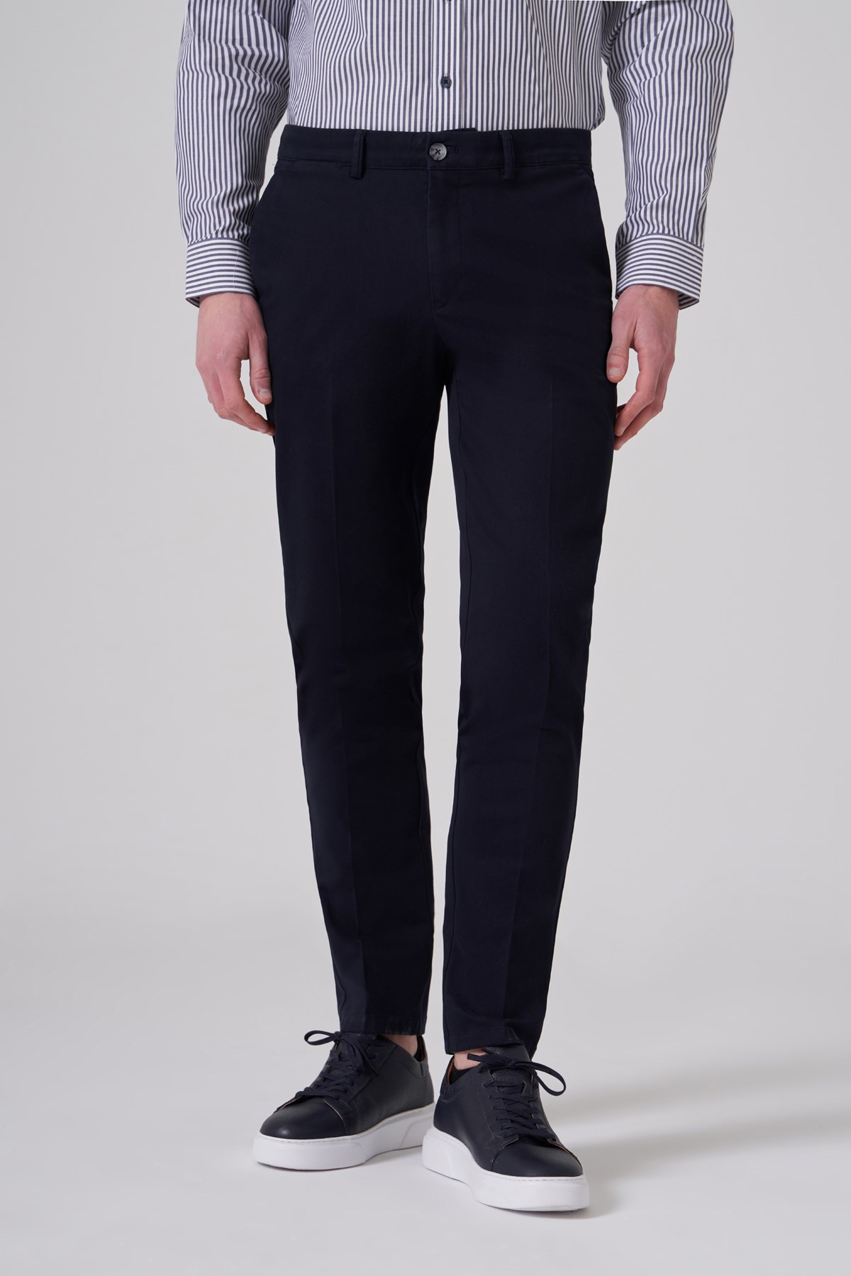 Morven Erkek Lacivert Pamuk Trend Dynamic Fit Chino Pantolon