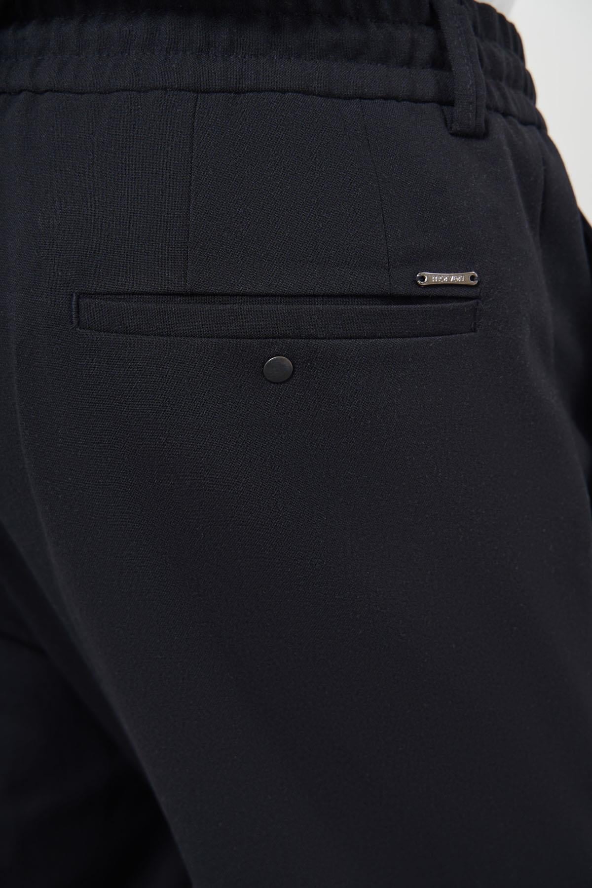 Morven Erkek Lacivert Poliviskon Trend İpli Jogger Slim Fit Spor Pantolon