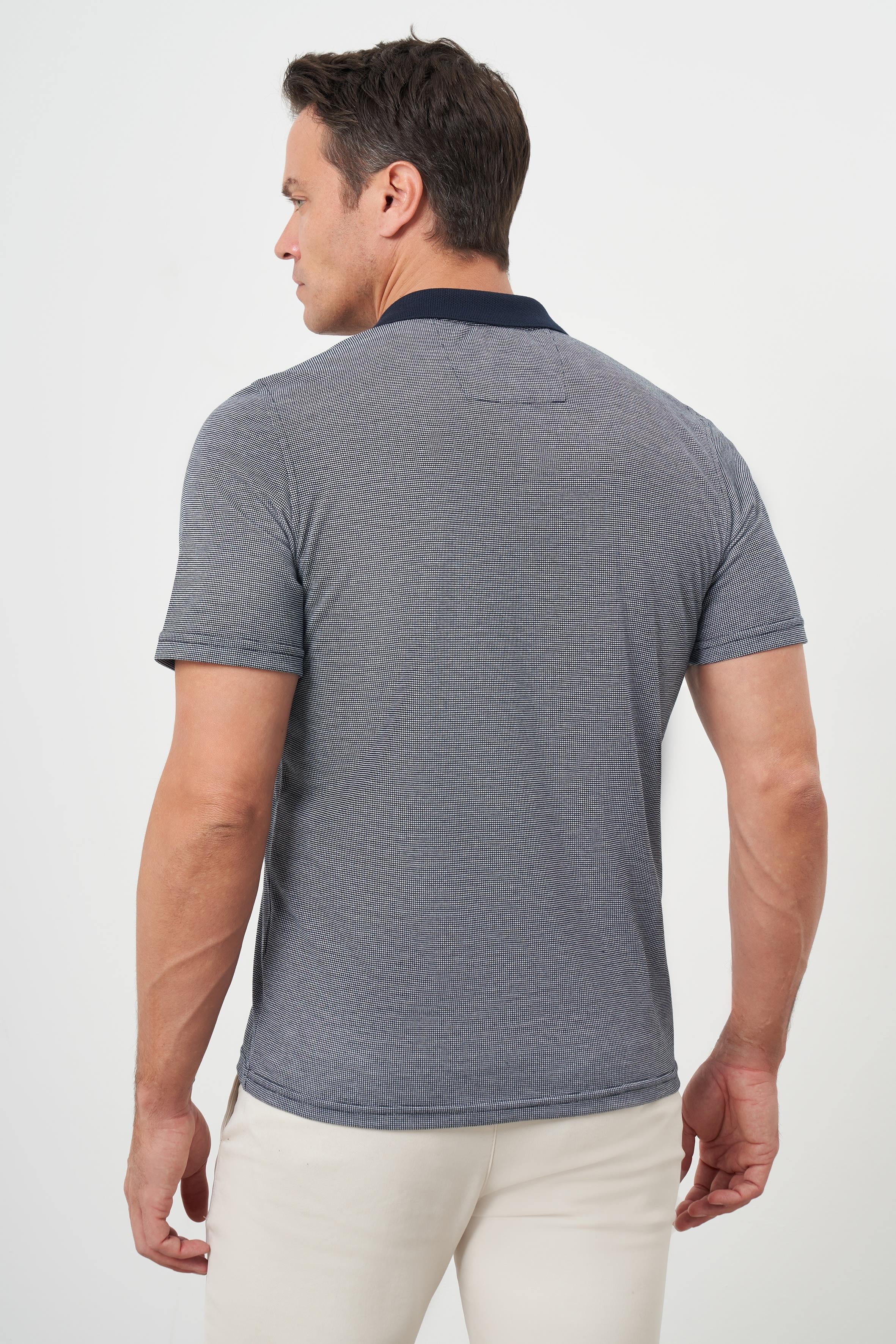Morven Erkek Lacivert Trend Cepli Polo Yaka T-Shirt