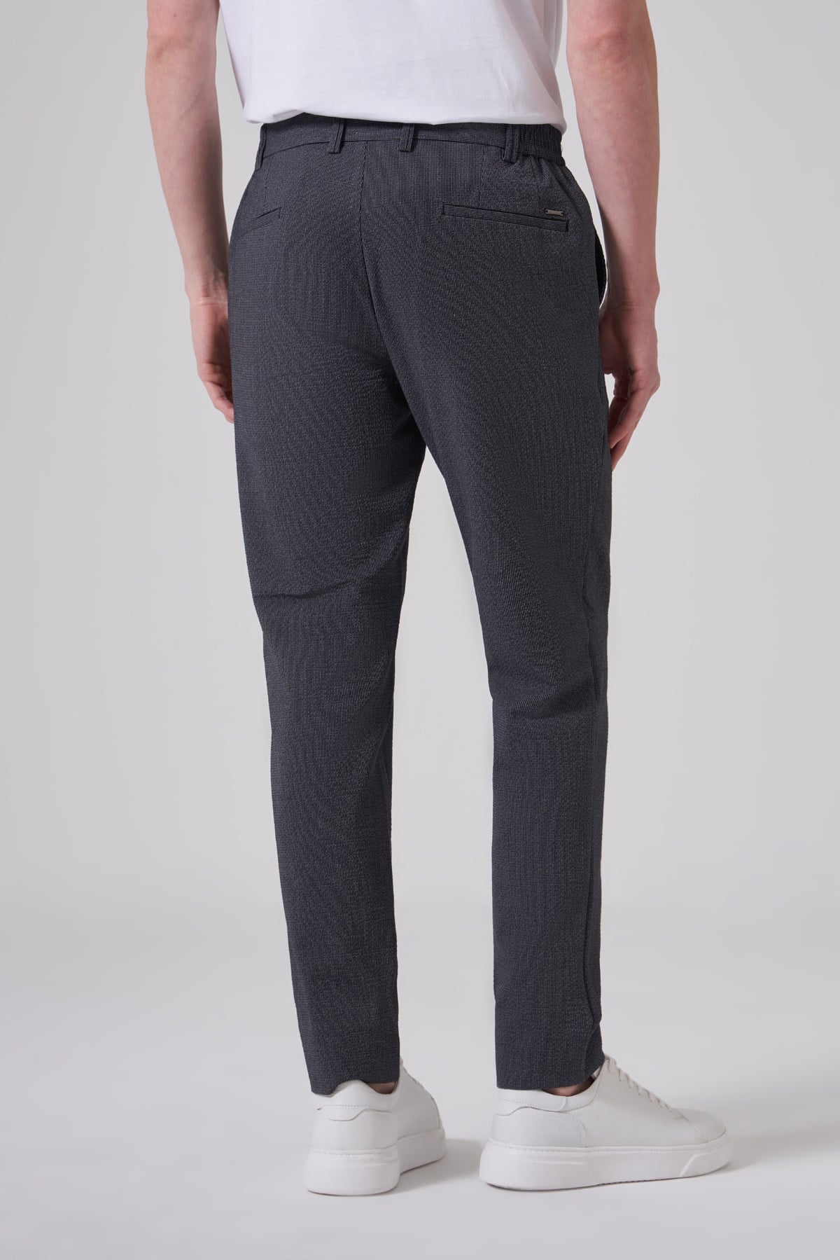 Morven Erkek Lacivert Trend Slim fit Lastikli Pantolon