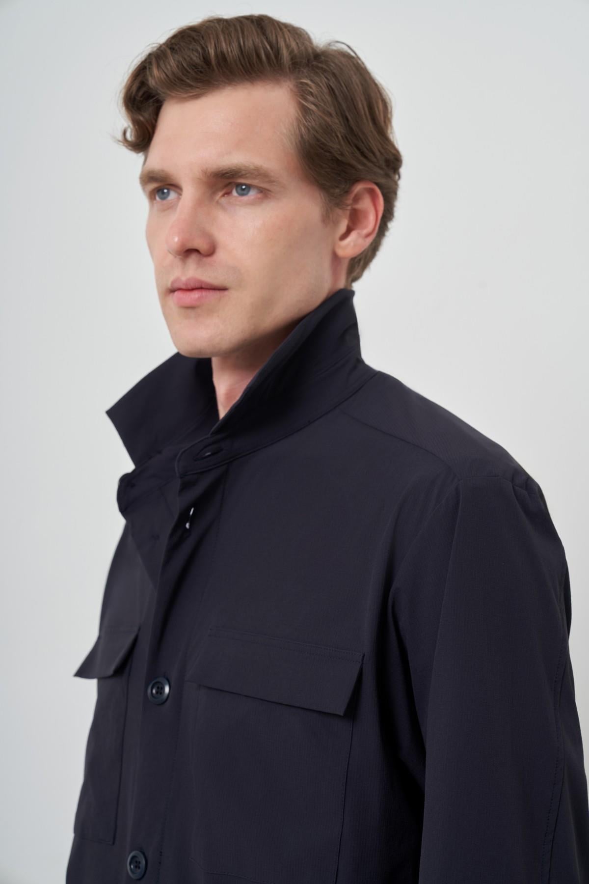 Morven Erkek Lacivert Worker Gömlek Ceket