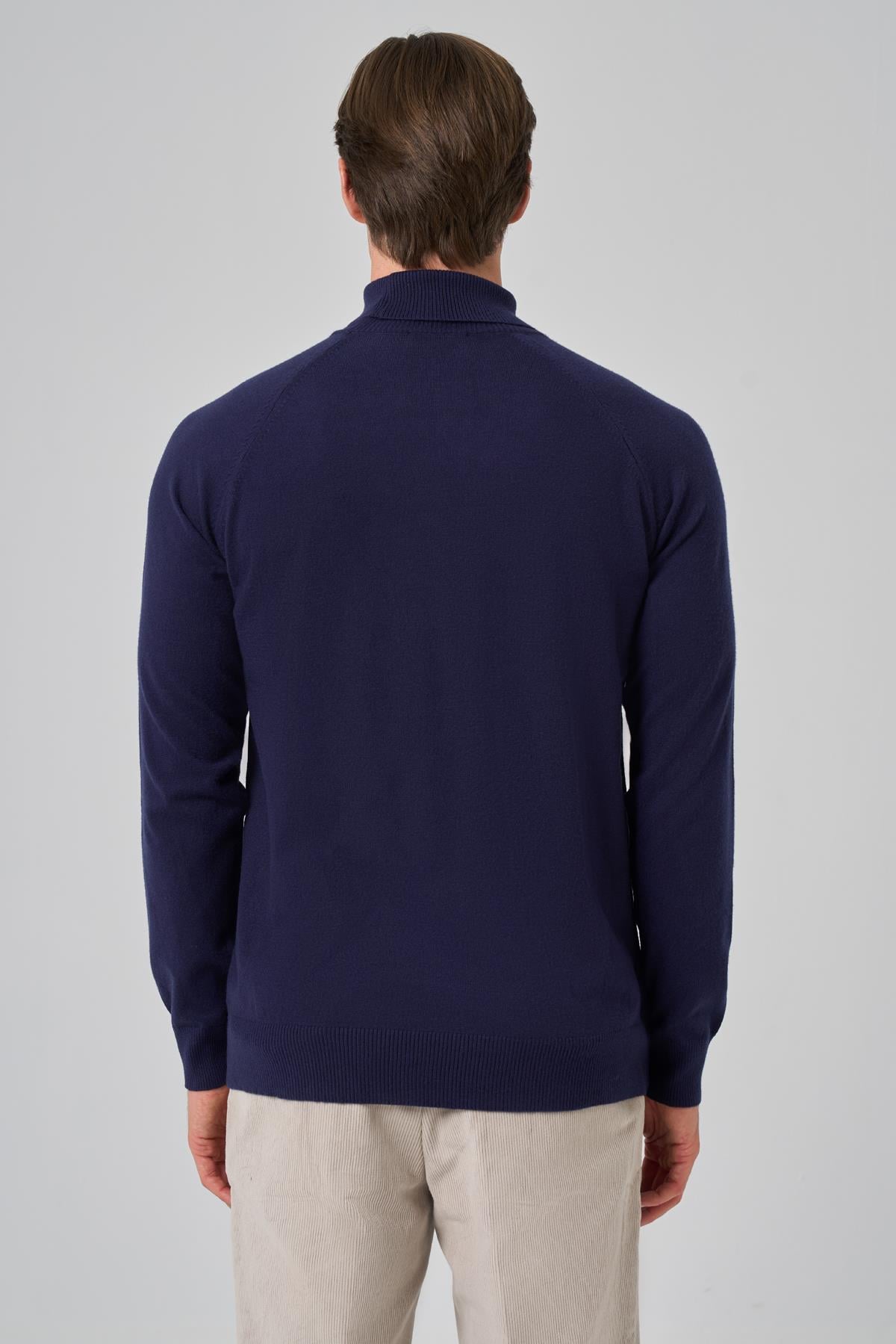Morven Erkek Marine Trend Core Spun Balıkçı Yaka Dynamic Fit Rahat Kesim Triko