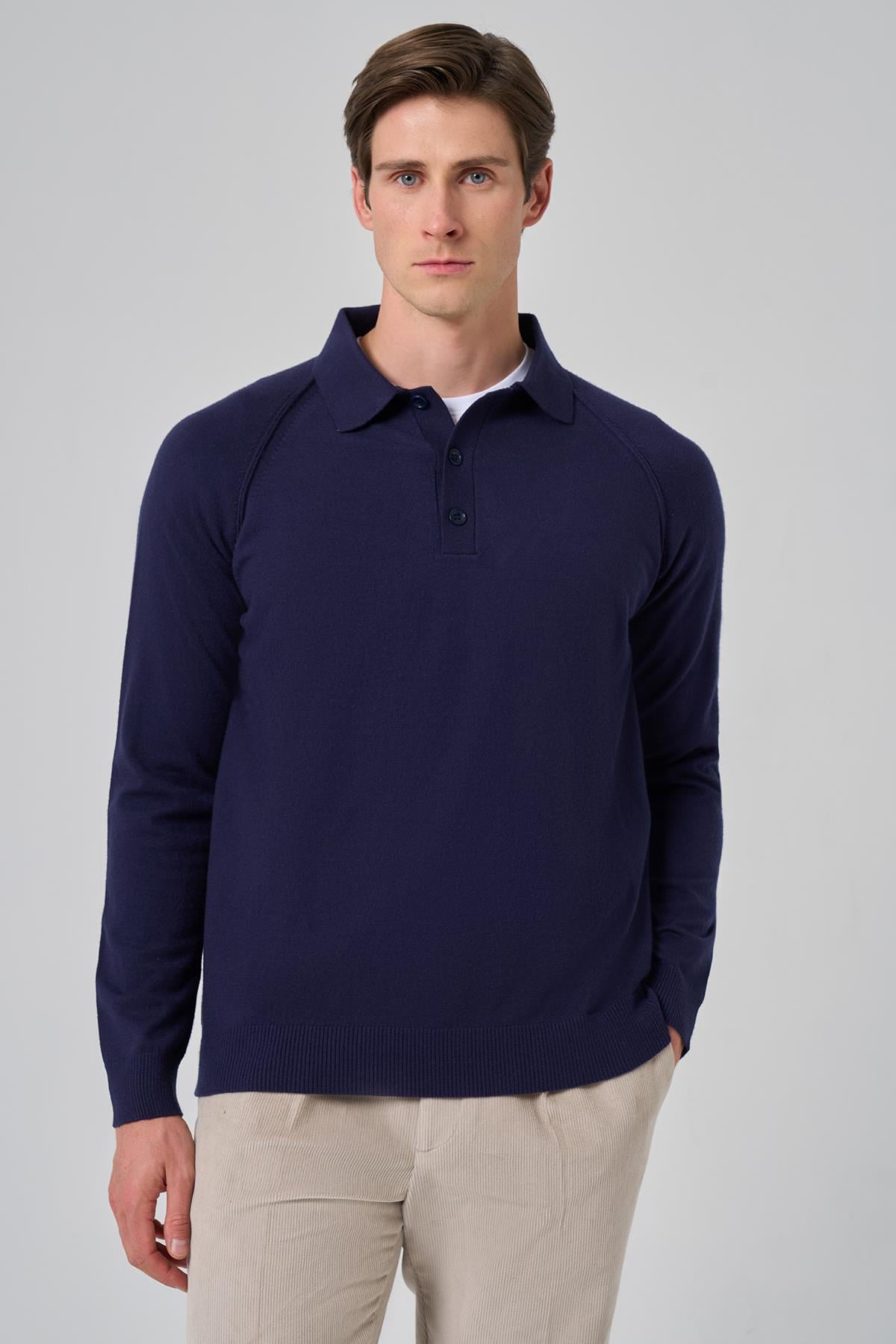 Morven Erkek Marine Trend Core Spun Polo Yaka Dynamic Fit Rahat Kesim Triko