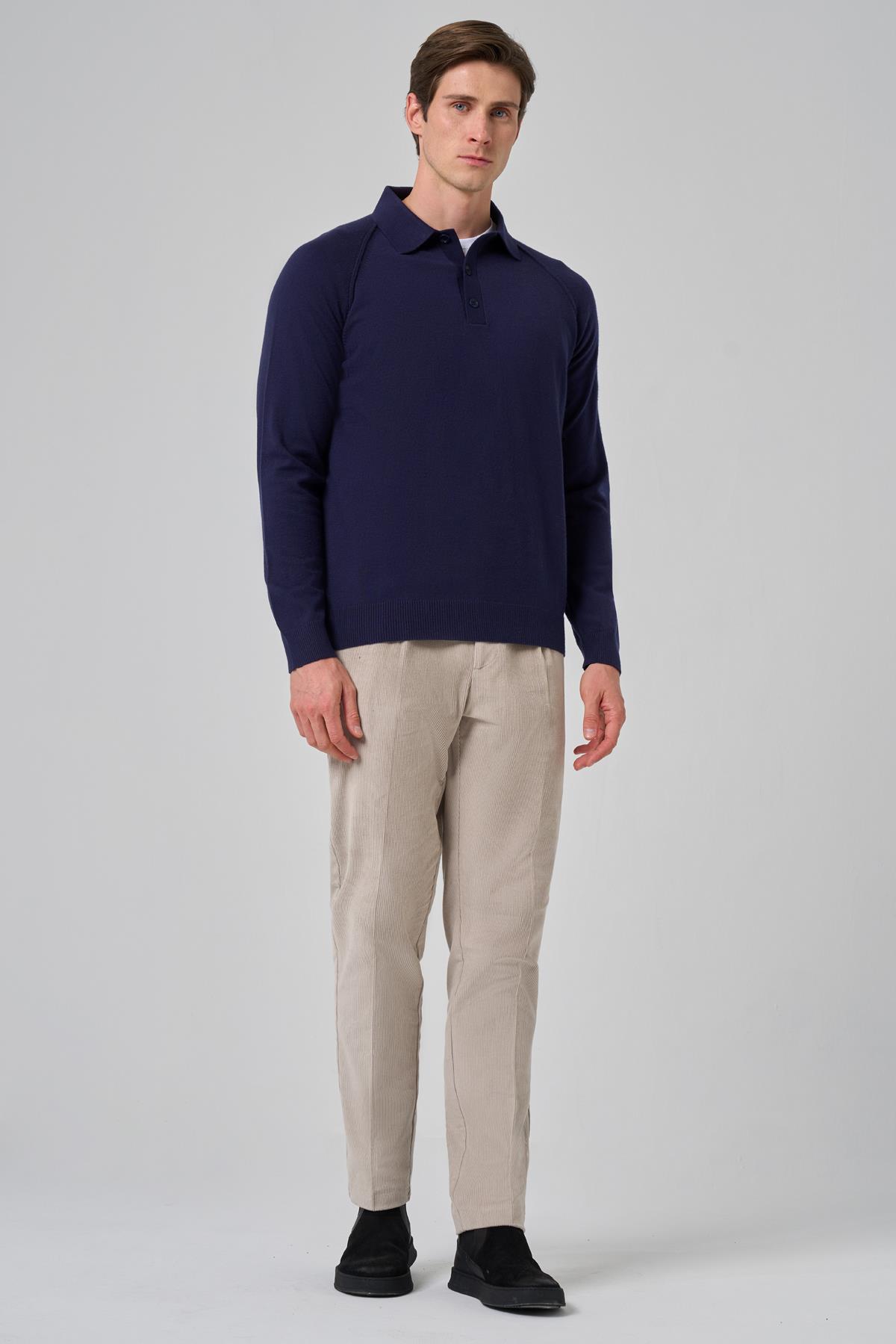 Morven Erkek Marine Trend Core Spun Polo Yaka Dynamic Fit Rahat Kesim Triko