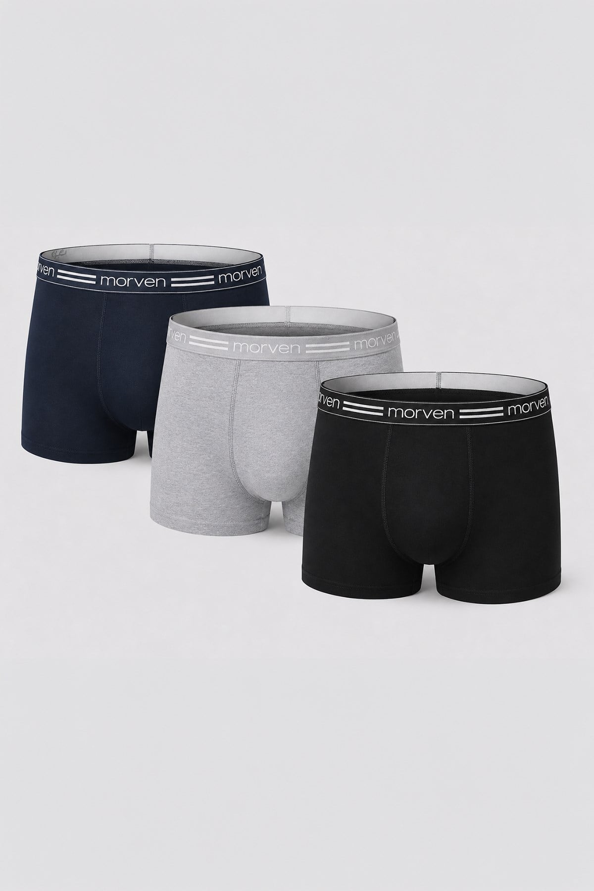 Morven Erkek Muhtelif 3lü Boxer Seti