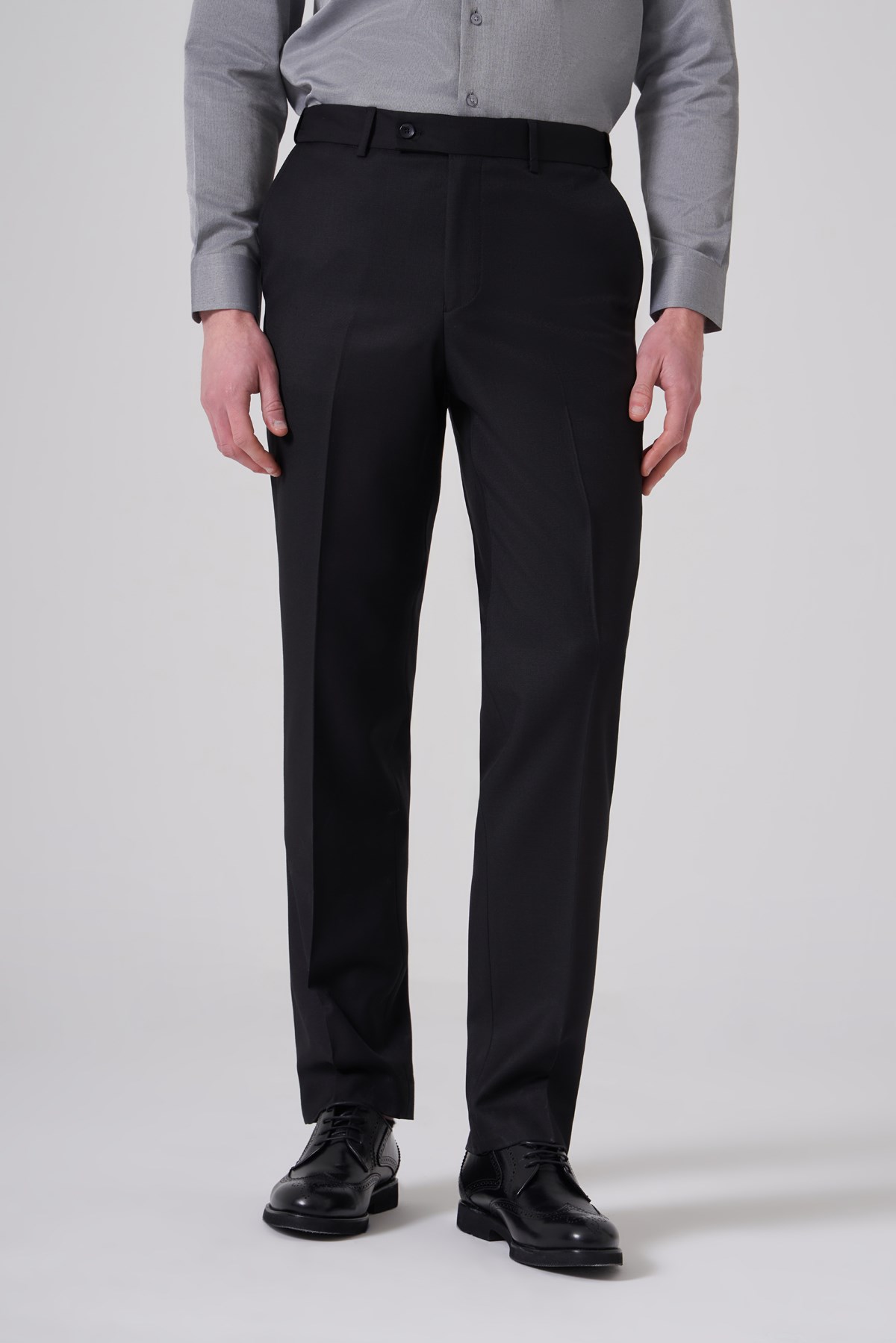 Morven Erkek Siyah Basic Düz Dynamic Fit Pantolon