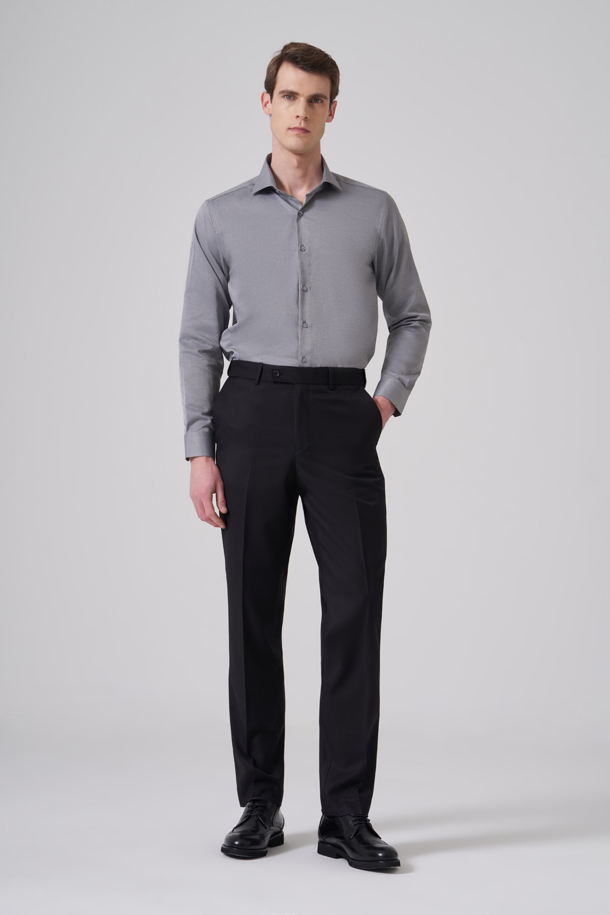Morven Erkek Siyah Basic Düz Dynamic Fit Pantolon