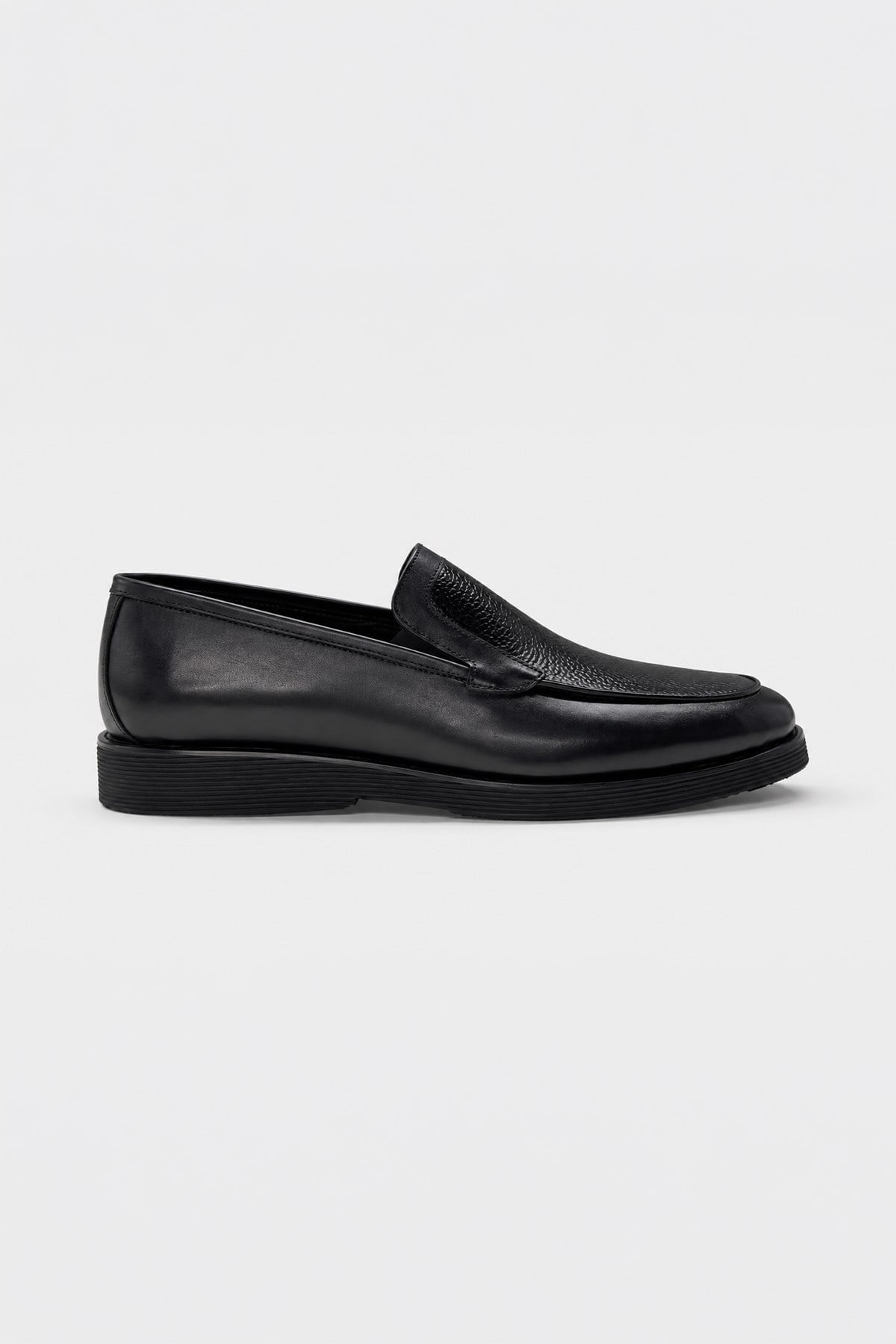 Morven Erkek Siyah Classic Analin Loafer Kauçuk Taban Ayakkabı