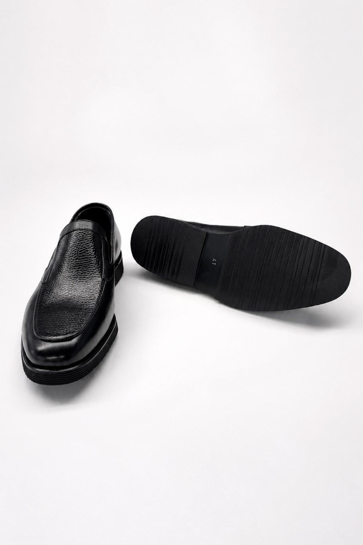Morven Erkek Siyah Classic Analin Loafer Kauçuk Taban Ayakkabı
