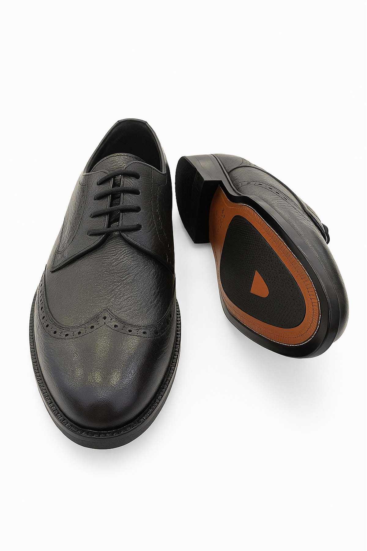 Morven Erkek Siyah Classic Analin Neolit Taban Ayakkabı