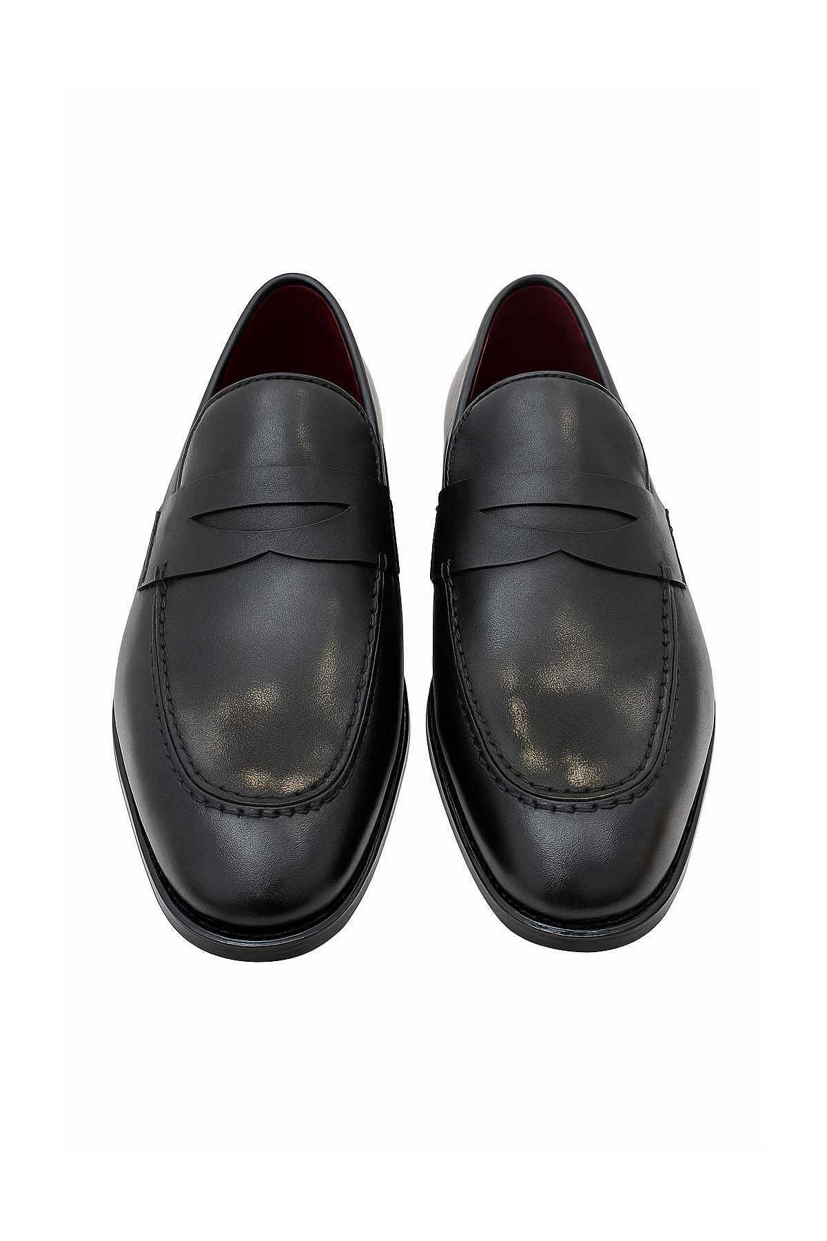 Morven Erkek Siyah Classic Analin Neolit Taban Kuşaklı Ayakkabı