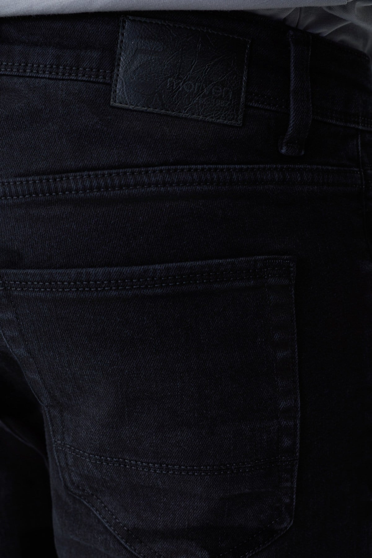 Morven Erkek Siyah Denim 5 Cep Slim Fit Jean Kot Pantolon