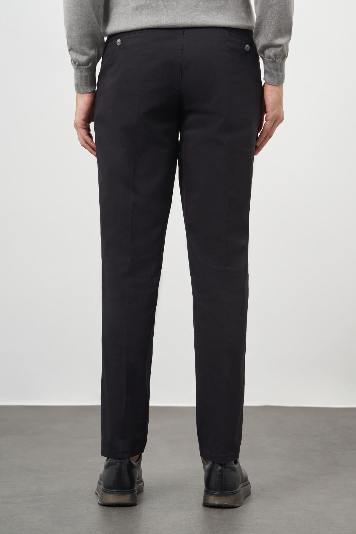 Morven Erkek Siyah Dynamic Fit Chino Pantolon