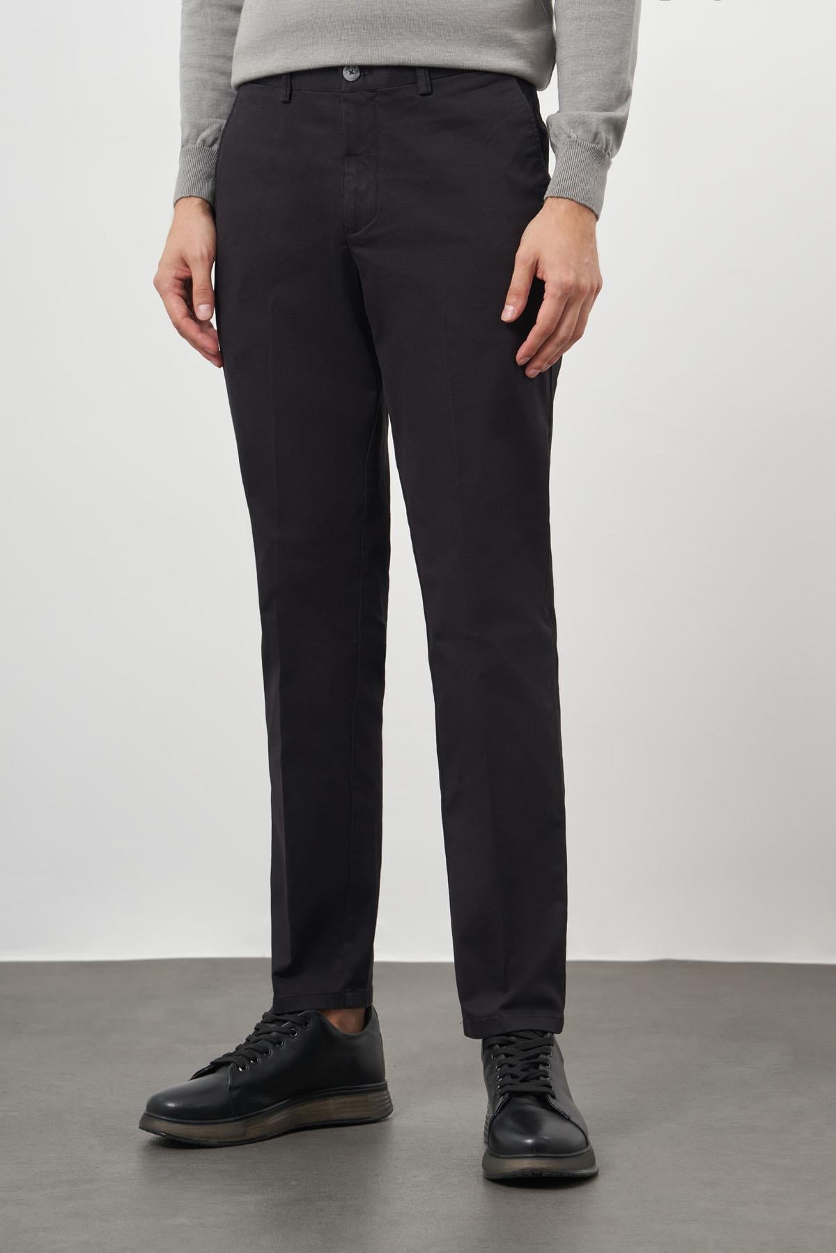Morven Erkek Siyah Dynamic Fit Chino Pantolon