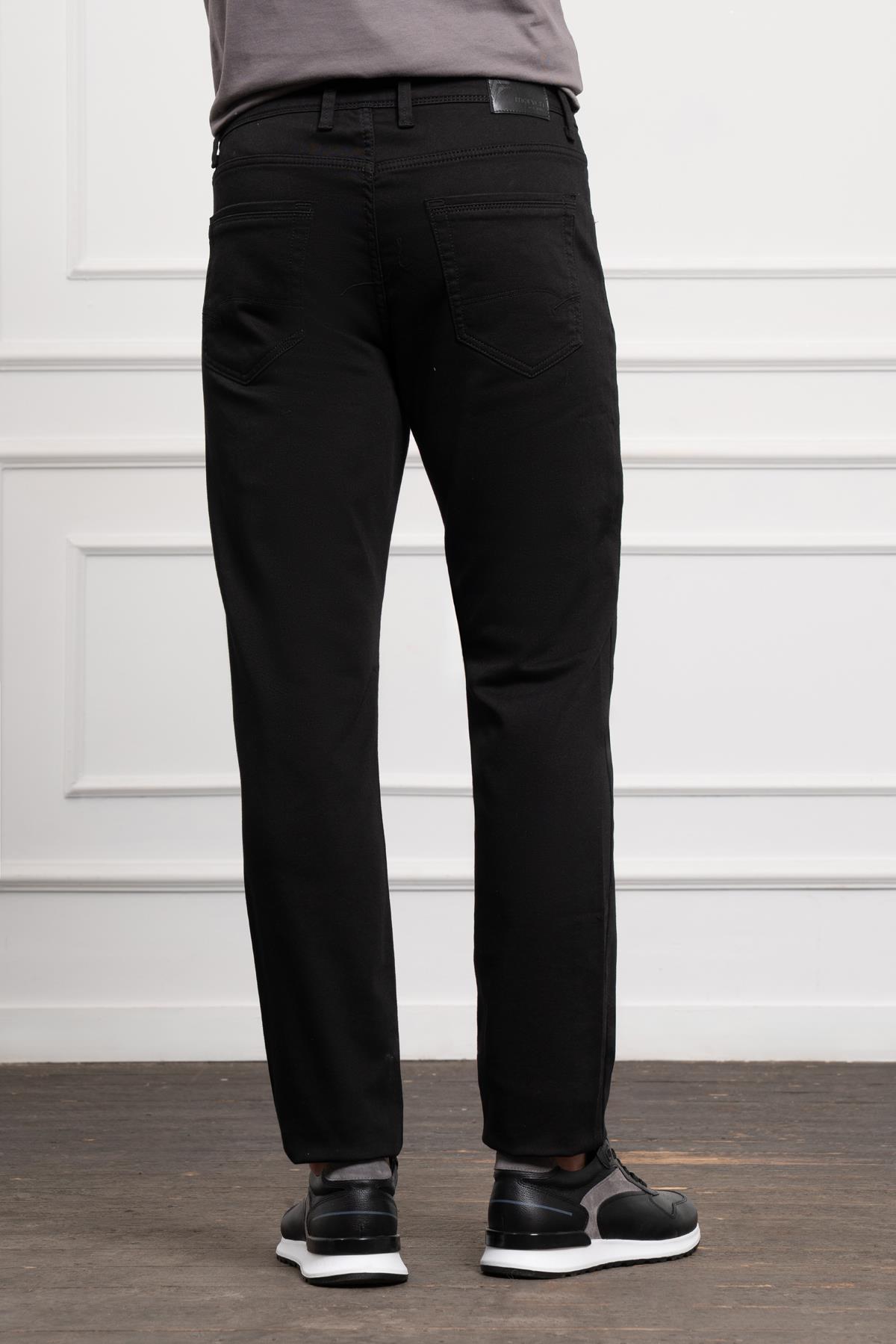 Morven Erkek Siyah Mevsimlik Pamuk 5 Cep Dynamic Fit Jean Pantolon