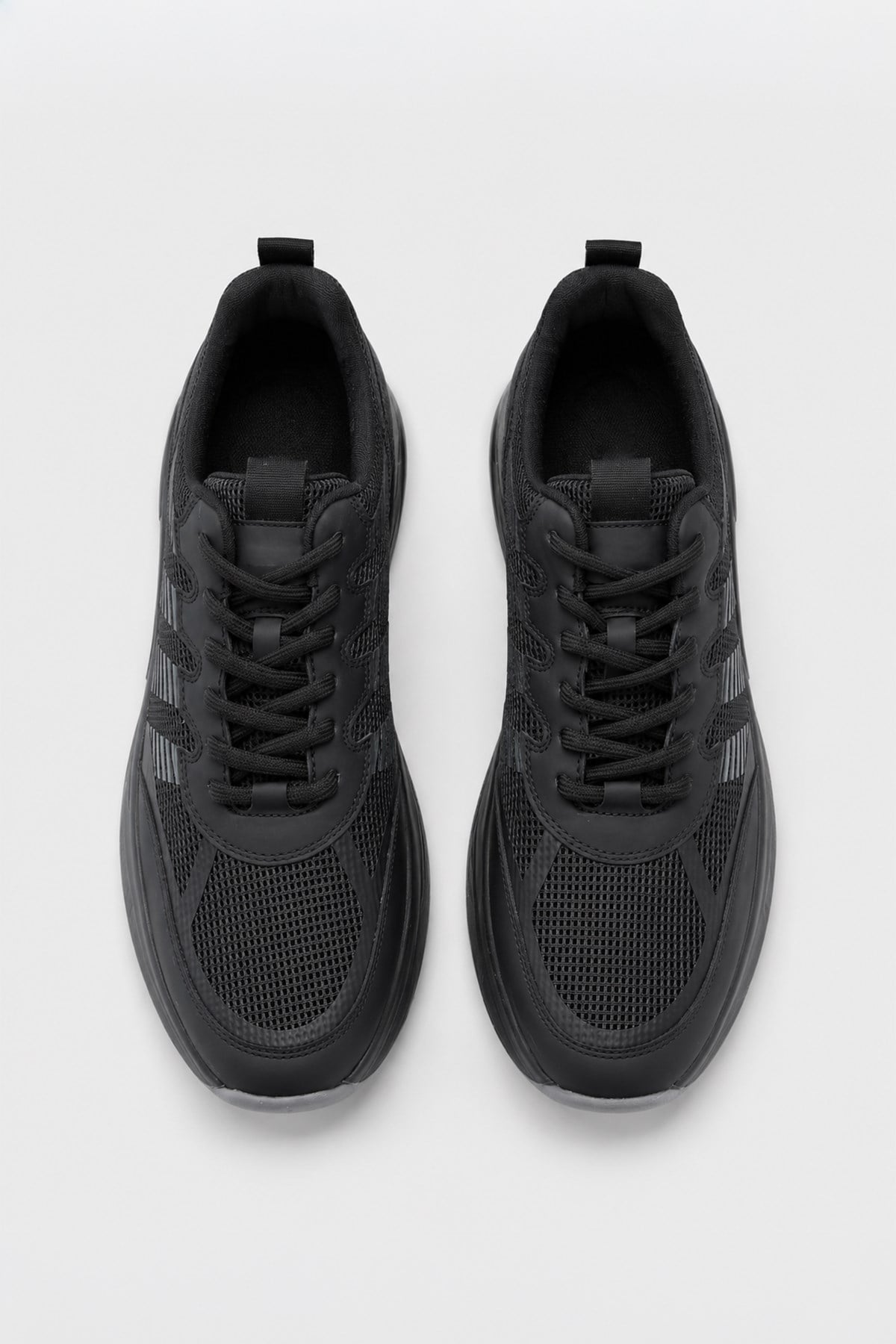 Morven Erkek Siyah Mevsimlik Sneaker Deri Ayakkabı