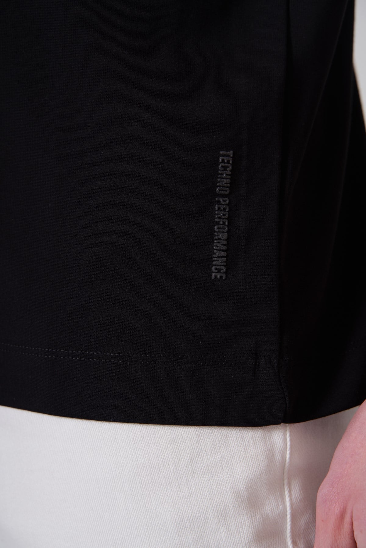 Morven Erkek Siyah Trend  Bisiklet Yaka Rayon Dinamik Fit Tshirt